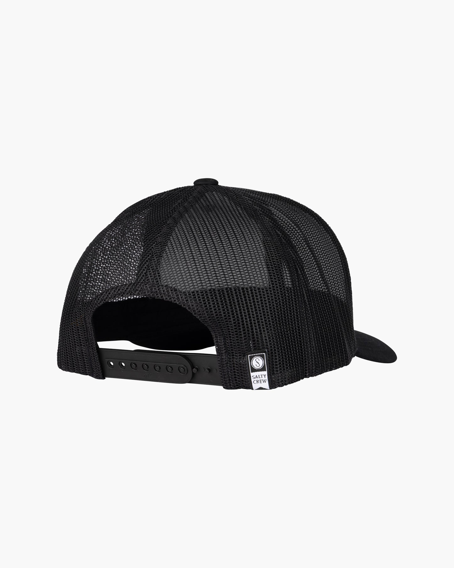 back view of Retro Catch Black Retro Trucker