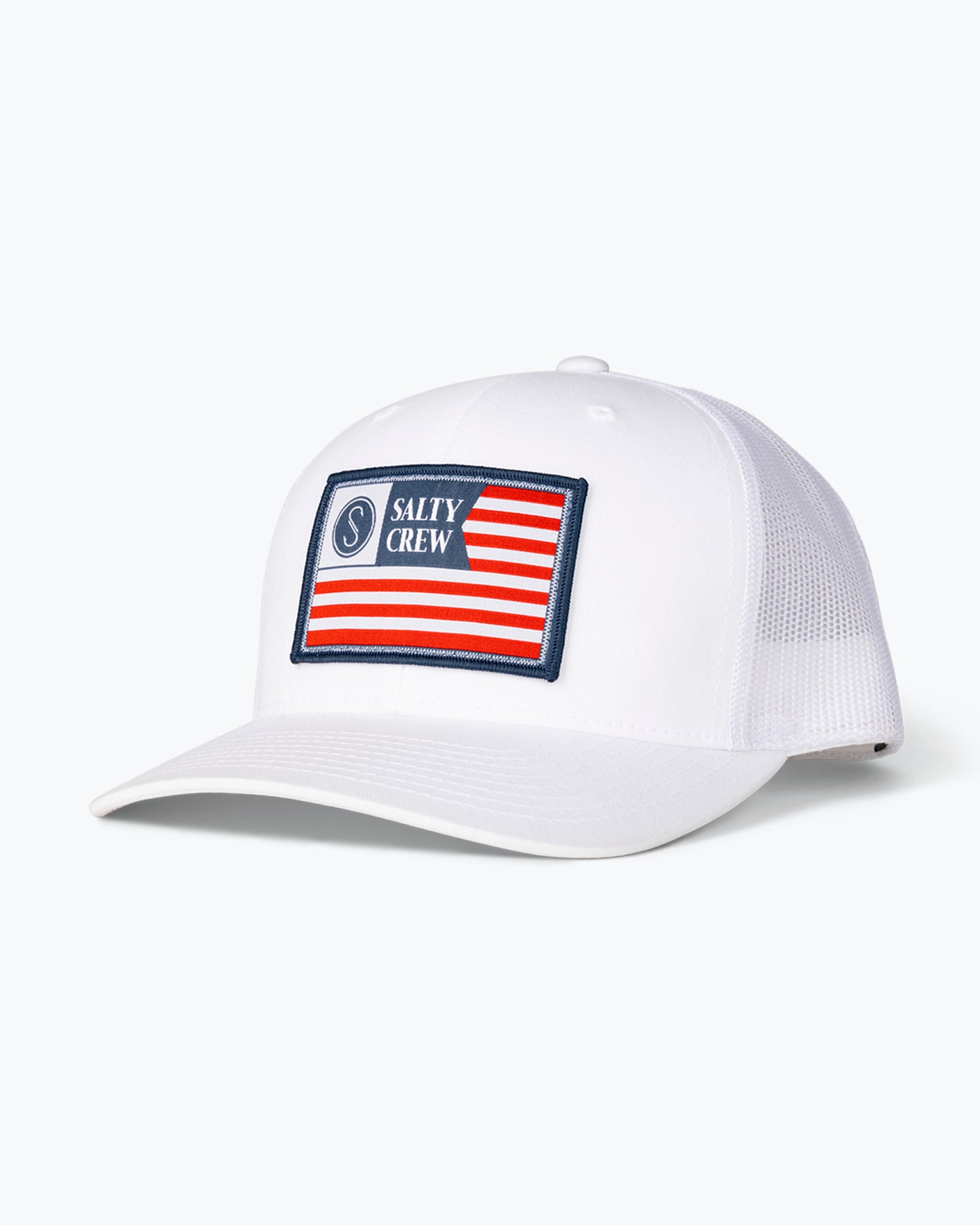 Front of the Freedom Flag White Retro Trucker