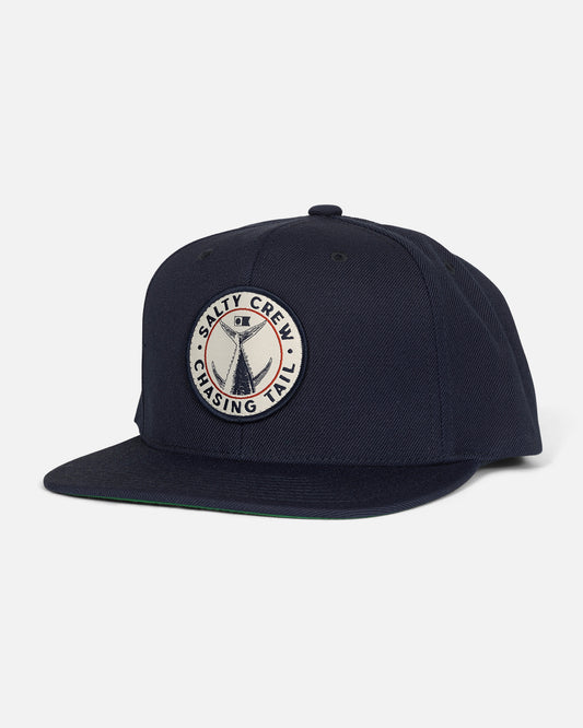 Front view of the Tailgate 6 Panel Hat - Navy.