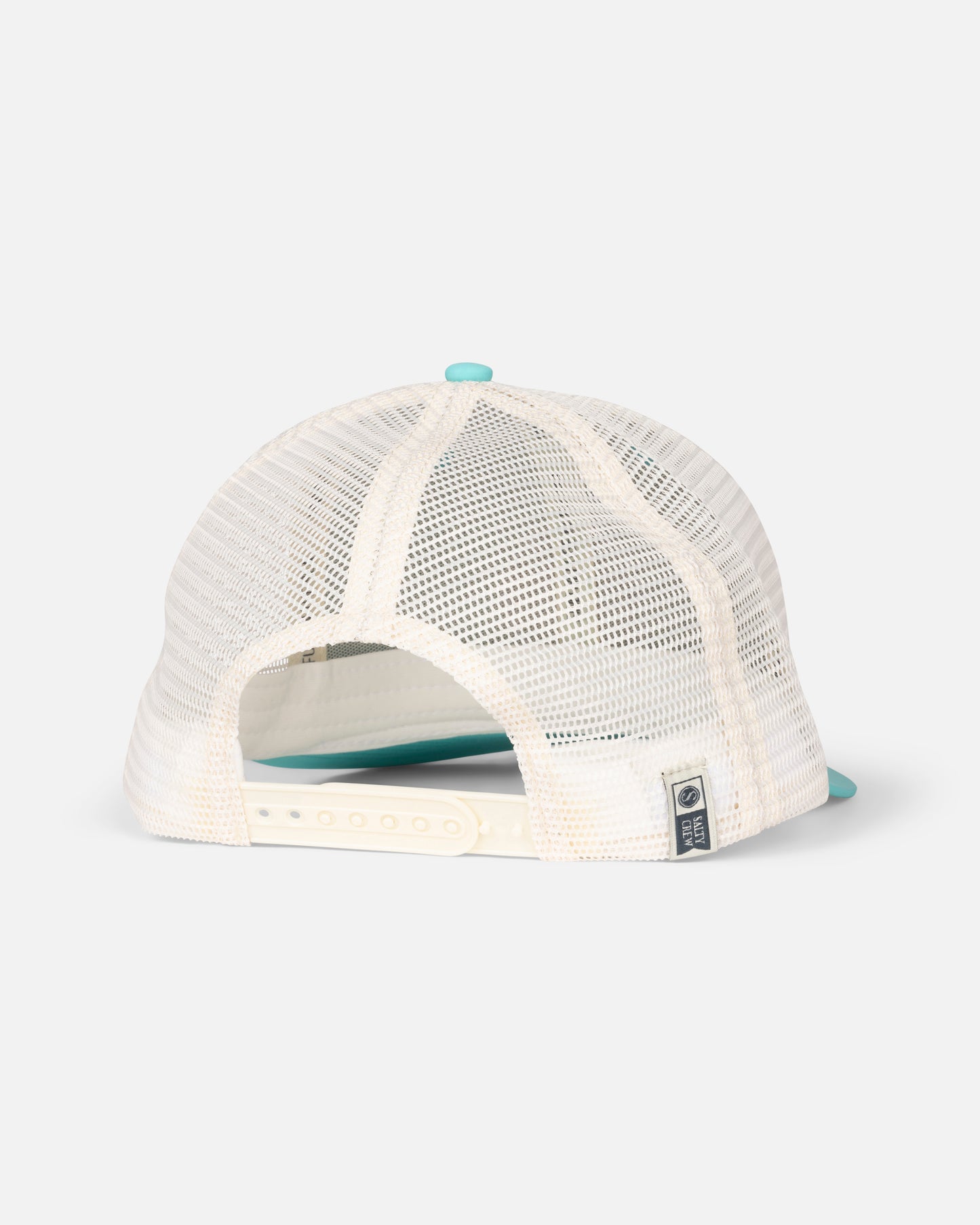 Back view of the Bruce Retro Trucker - Turquoise.