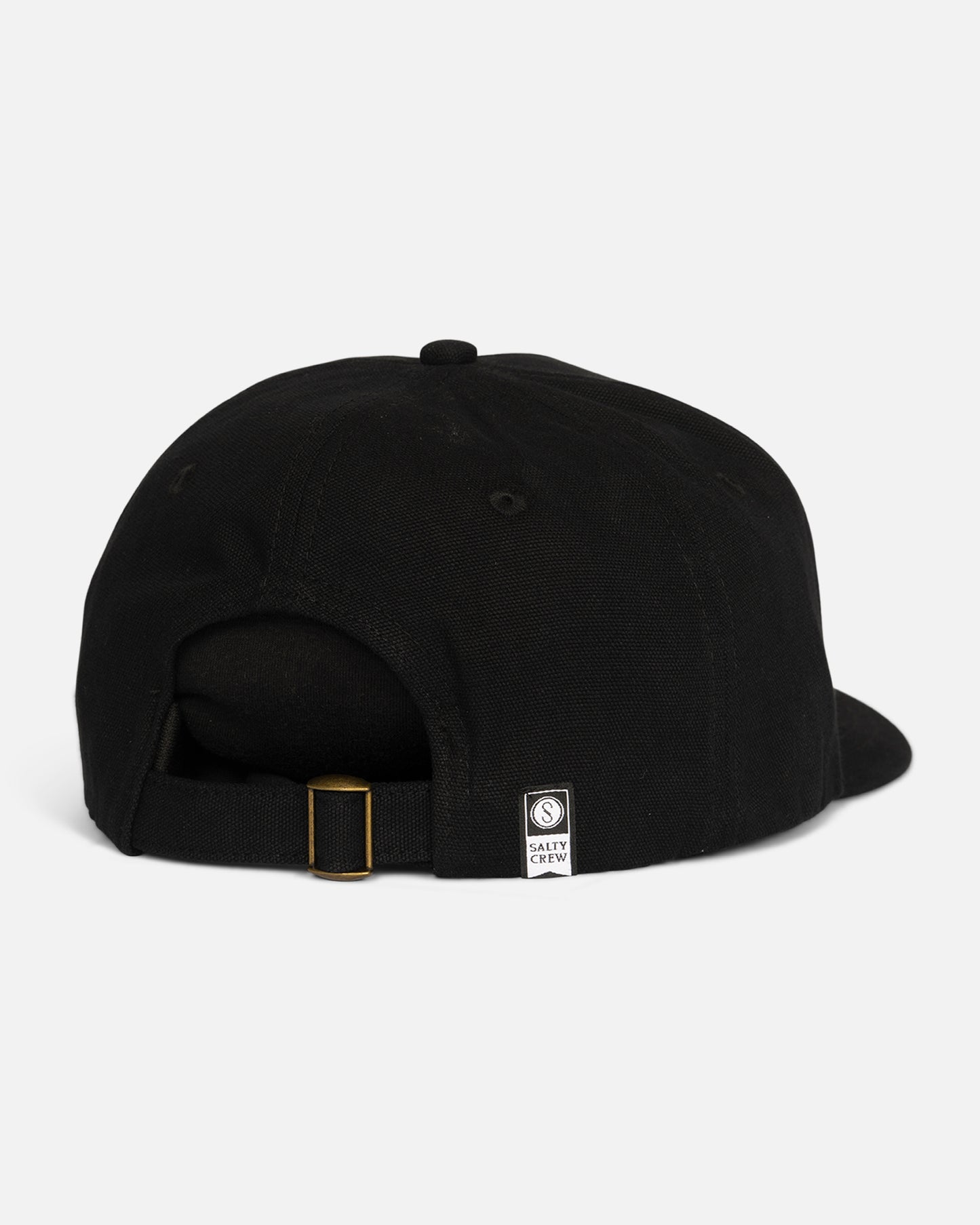Back view of the Billfisher 5 Panel Hat - Black.