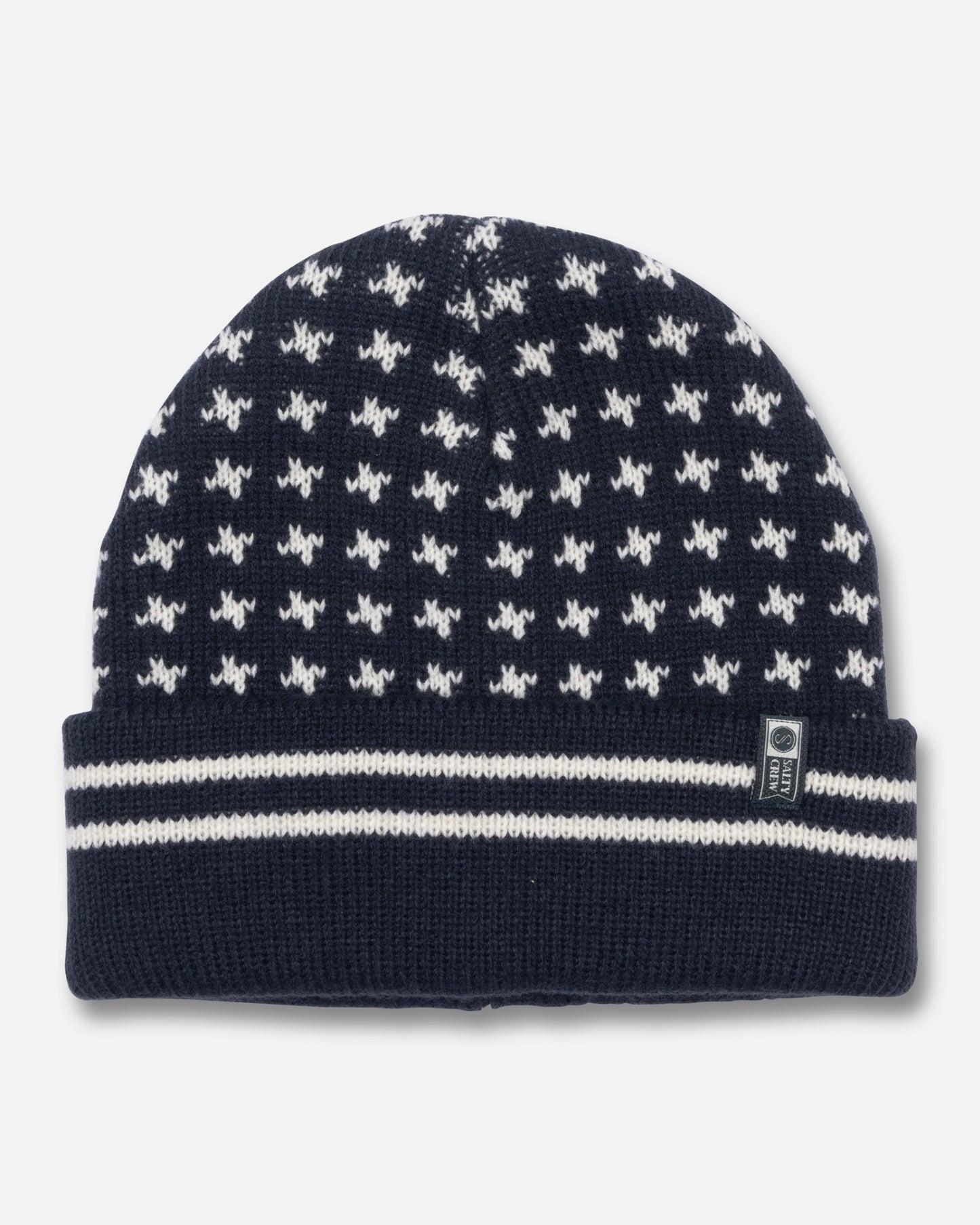 Front view of the Starlight Beanie - Dark Navy.