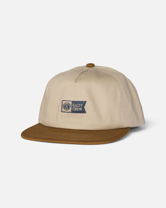 Front view of the Workshop Snapback - Natural.