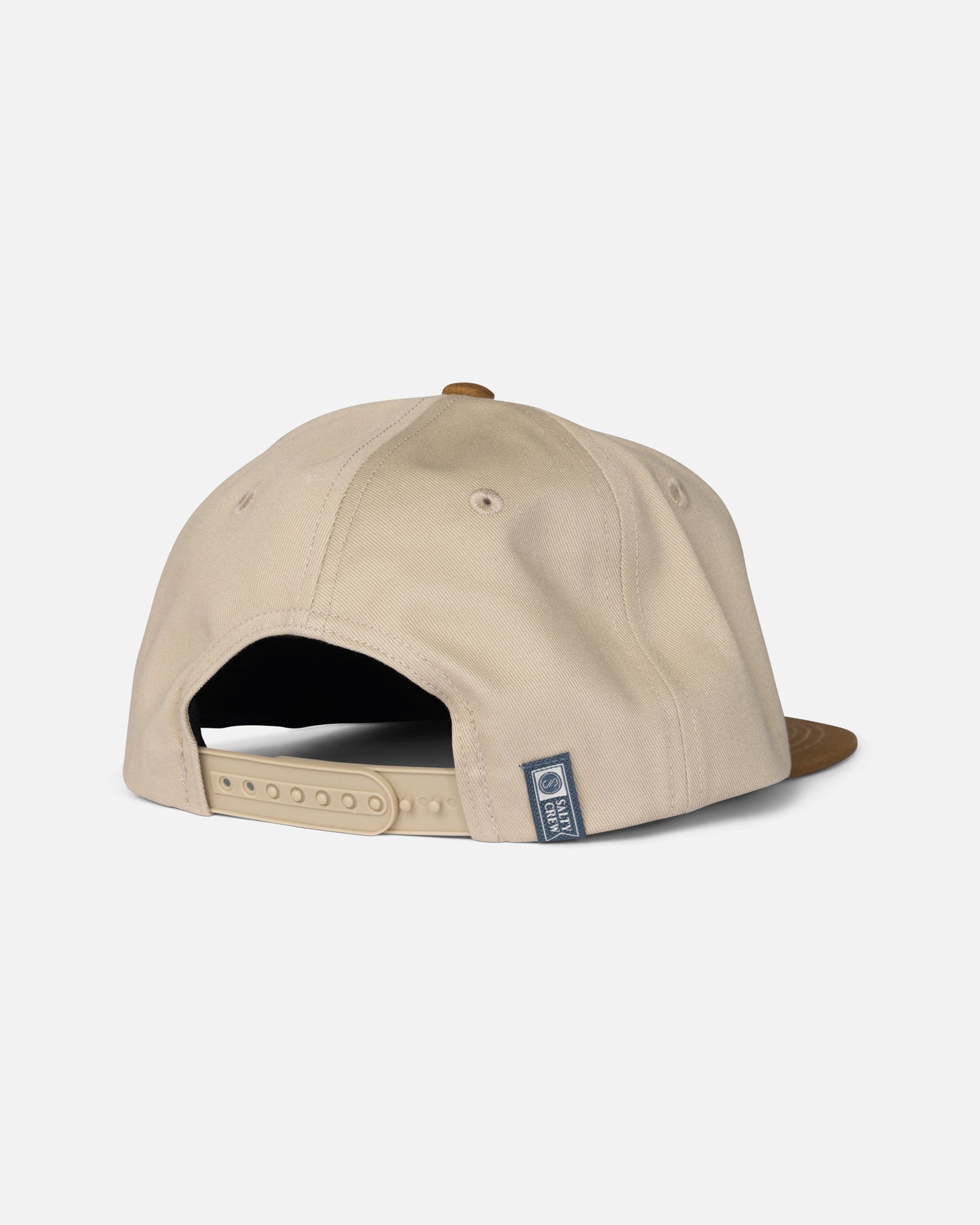 Back view of the Workshop Snapback - Natural.