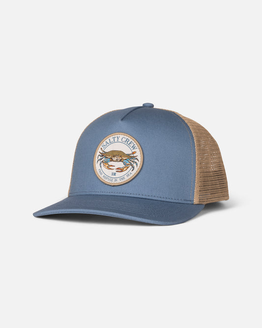 Front view of the Jimmy Trucker - Pilot Blue/Khaki.