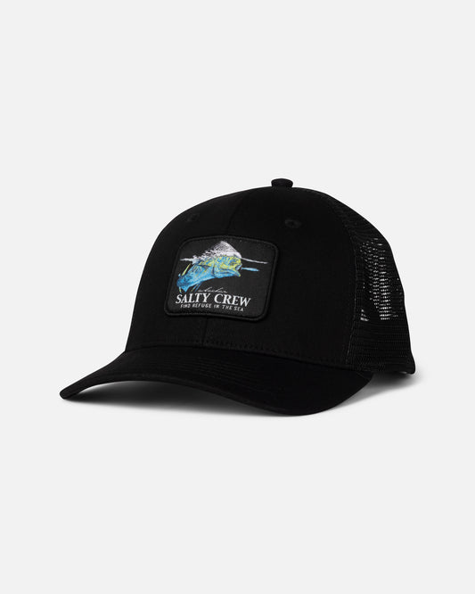 Front view of the Mahi Surface Trucker - Black.