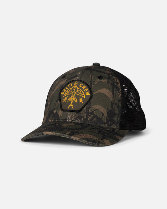 Front view of the Flyer Ops Trucker - Camo.