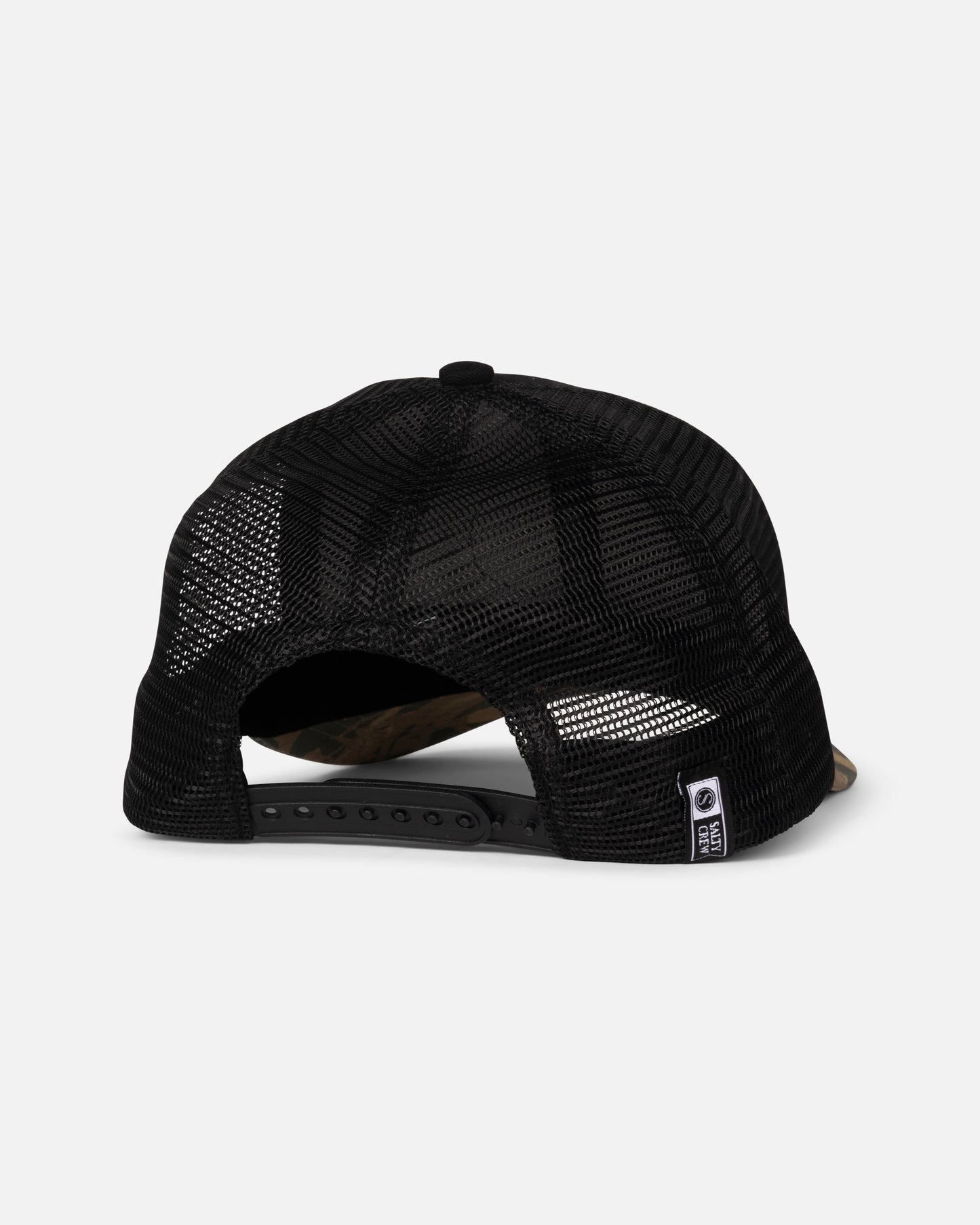 Back view of the Border Trucker - Black Camo.