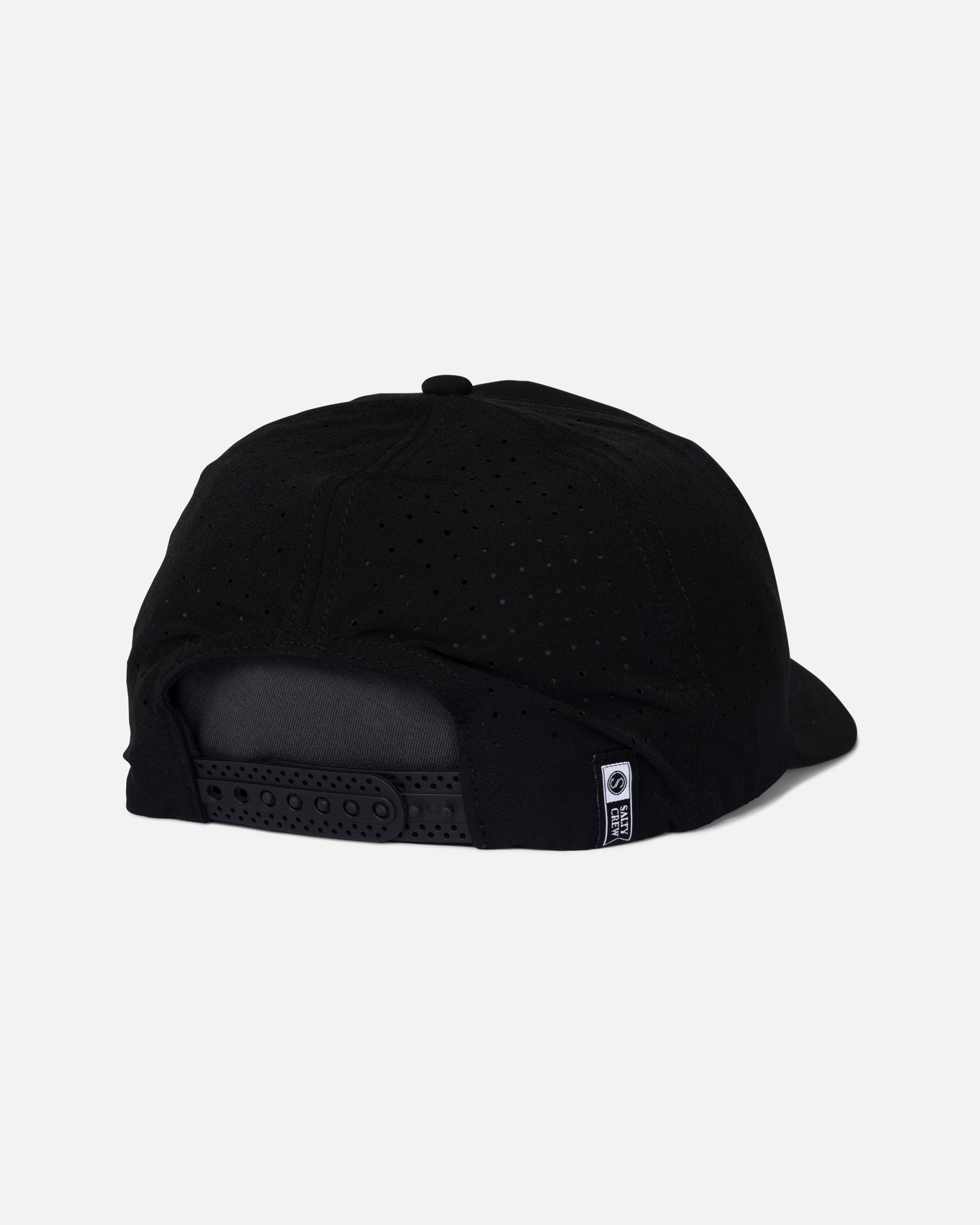 Back view of the Lowdown Snapback - Black.