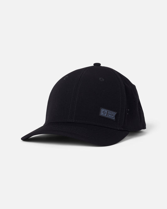 Front view of the Lowdown Snapback - Navy.