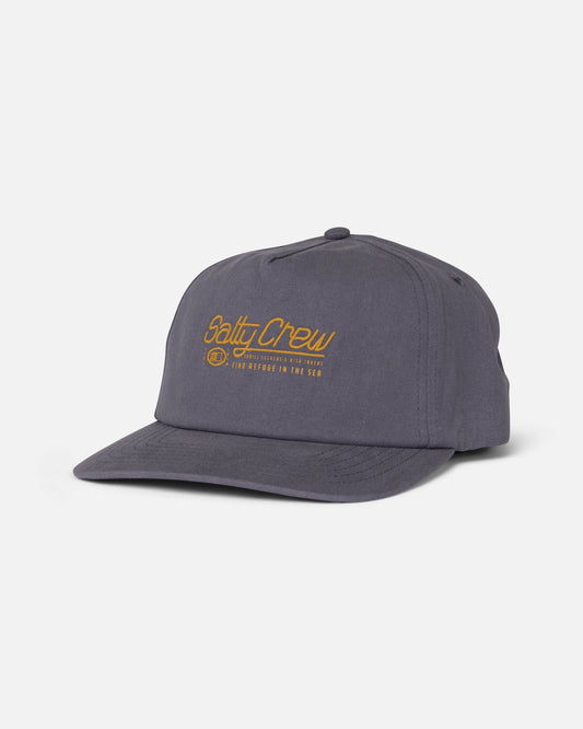 Front view of the Crew Snapback - Monument.