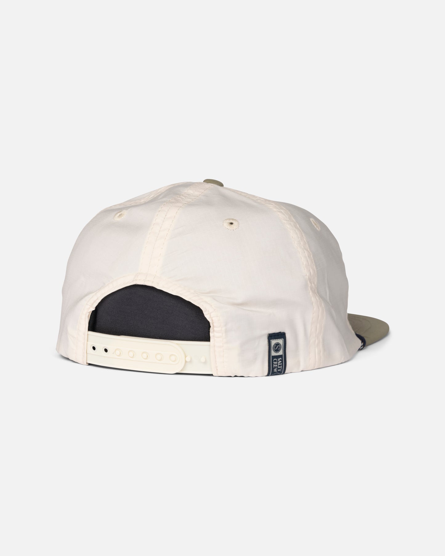 Back view of the Bow Line Snapback - Off White Fern.