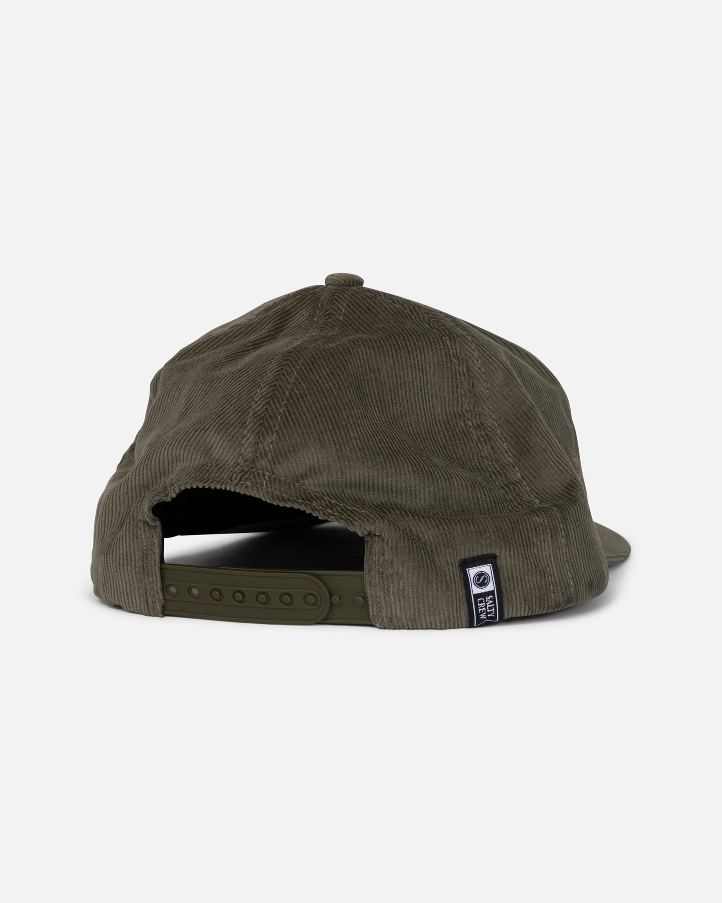 Back view of the Chop Shop Snapback - Dusty Olive.