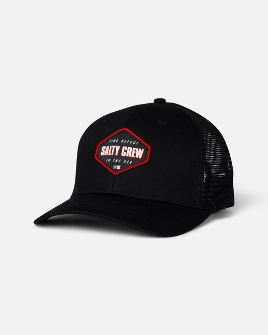 Front view of the Shapely Trucker - Black.