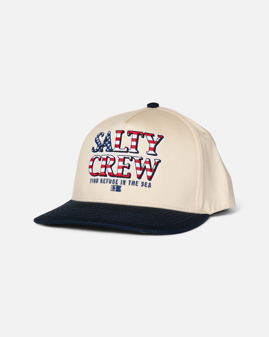 Front view of the America Optic Trucker - Birch/Navy.