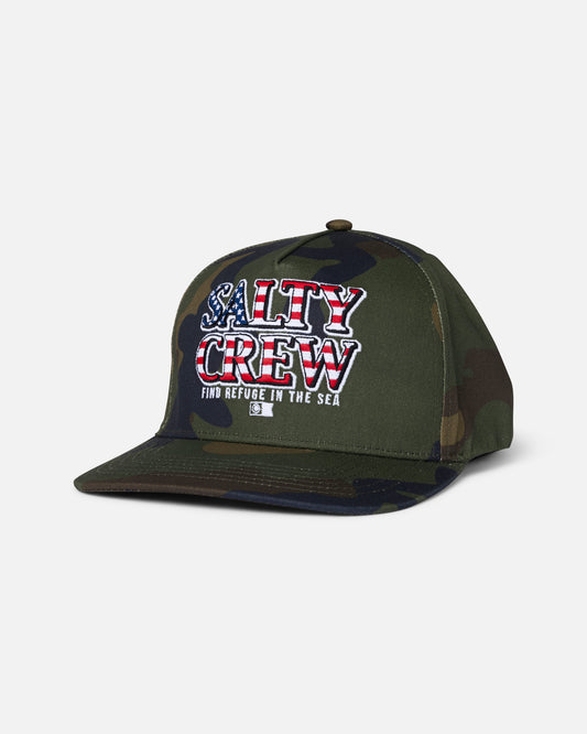 Front view of the America Optic Trucker - Camo.