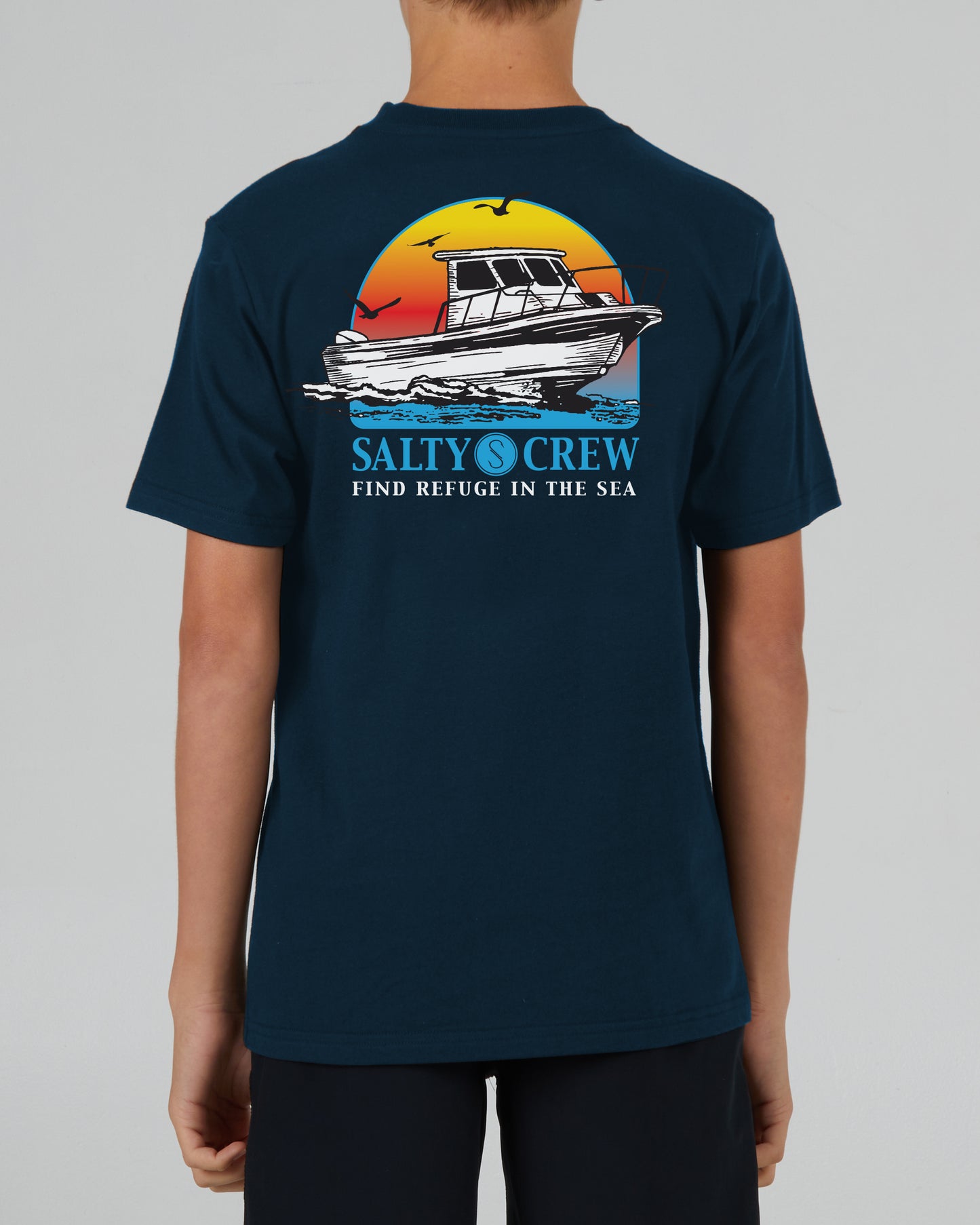 Full Throttle Boys Navy S/S Tee