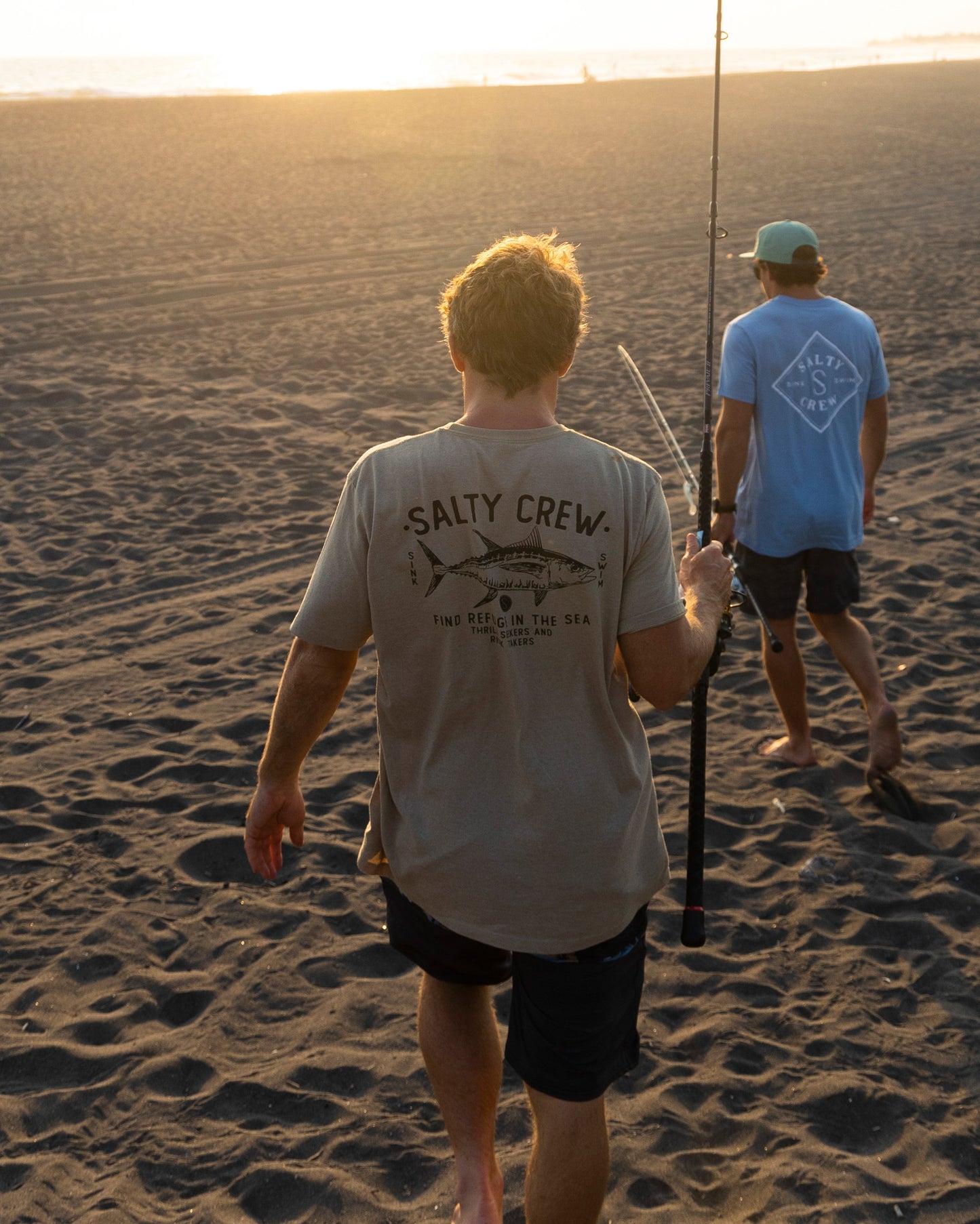 Lifestyle shot of two fishers