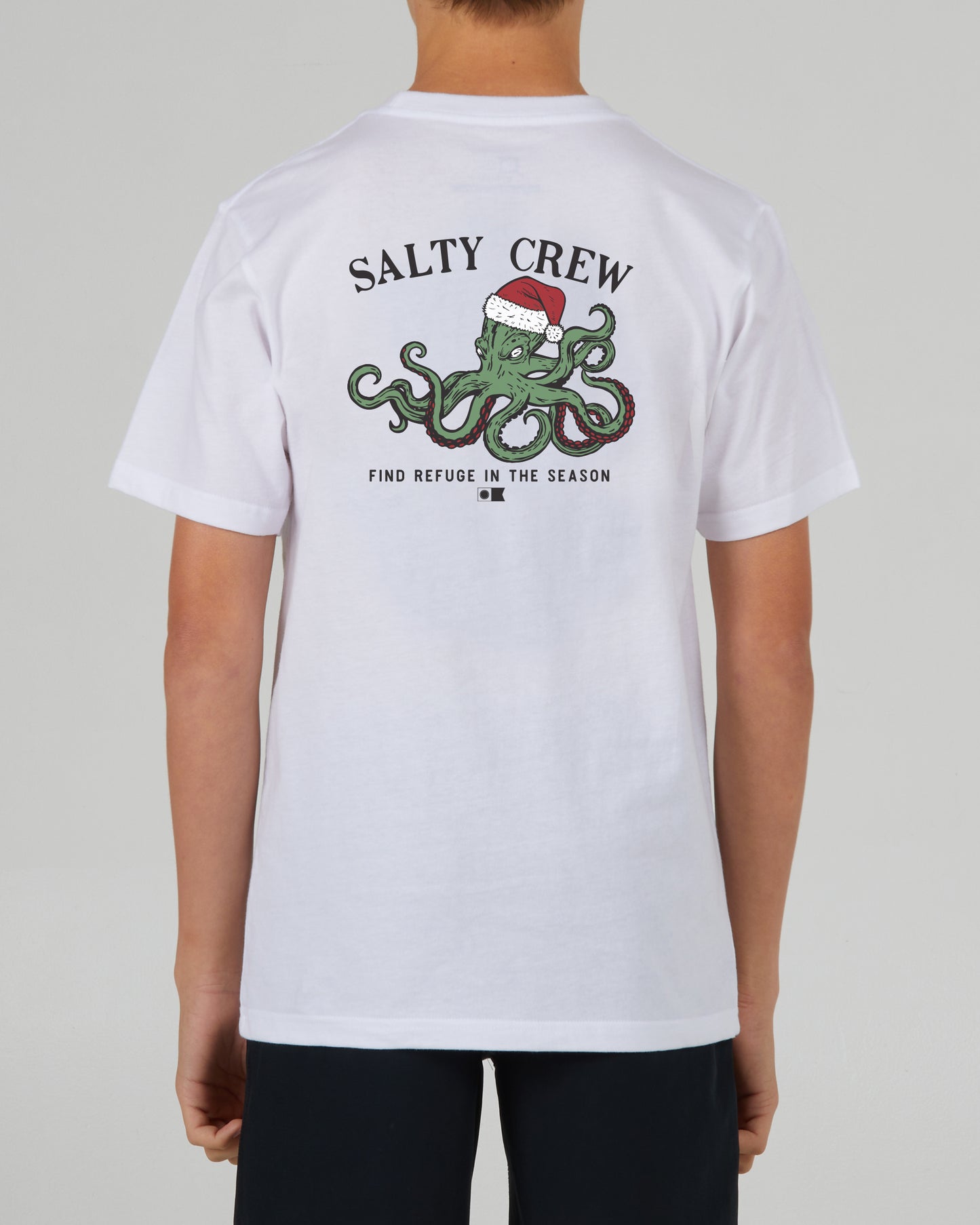 Octomas Boys White S/S Tee