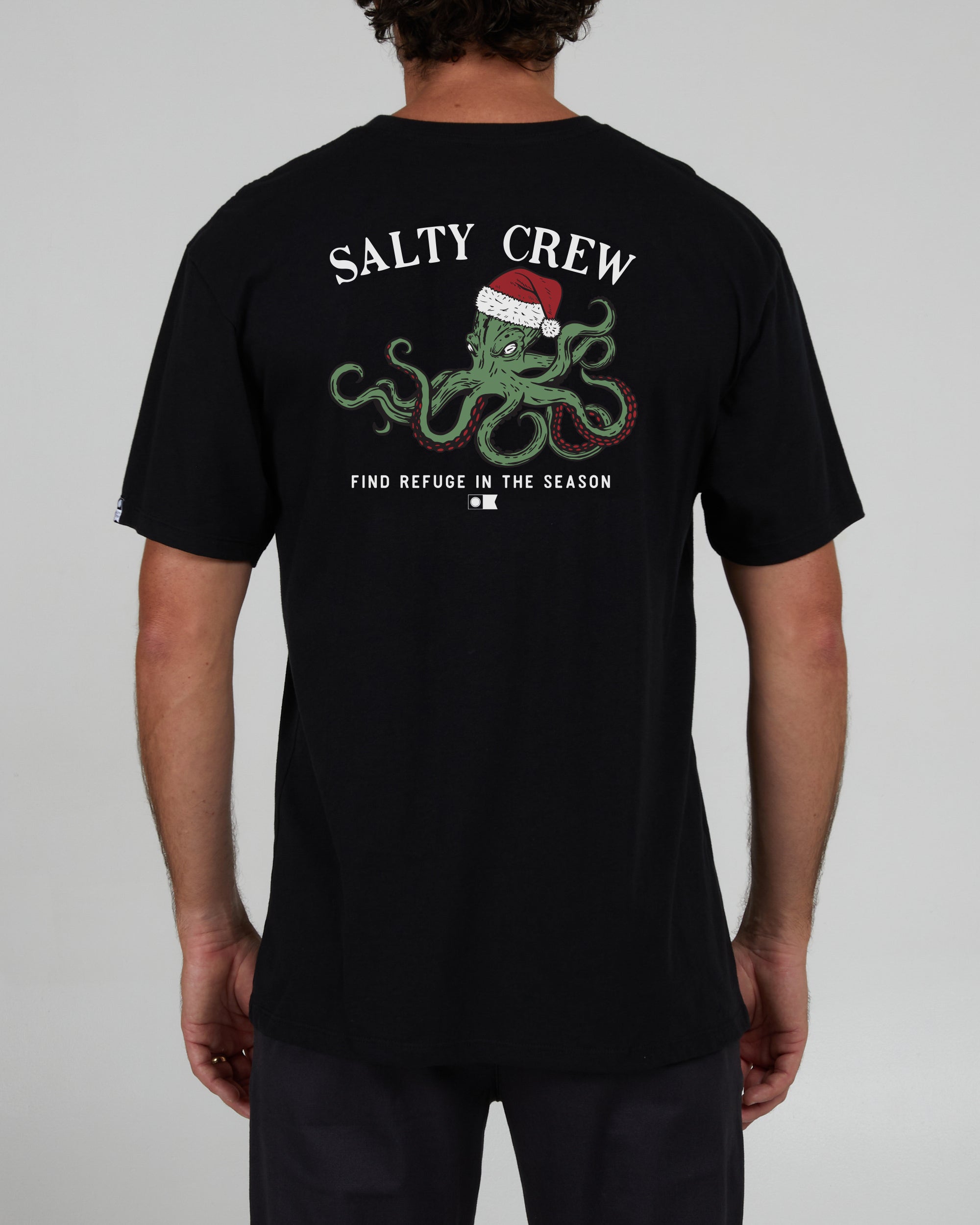 Salty Crew Octomas S/S Tee - Black, Black / M