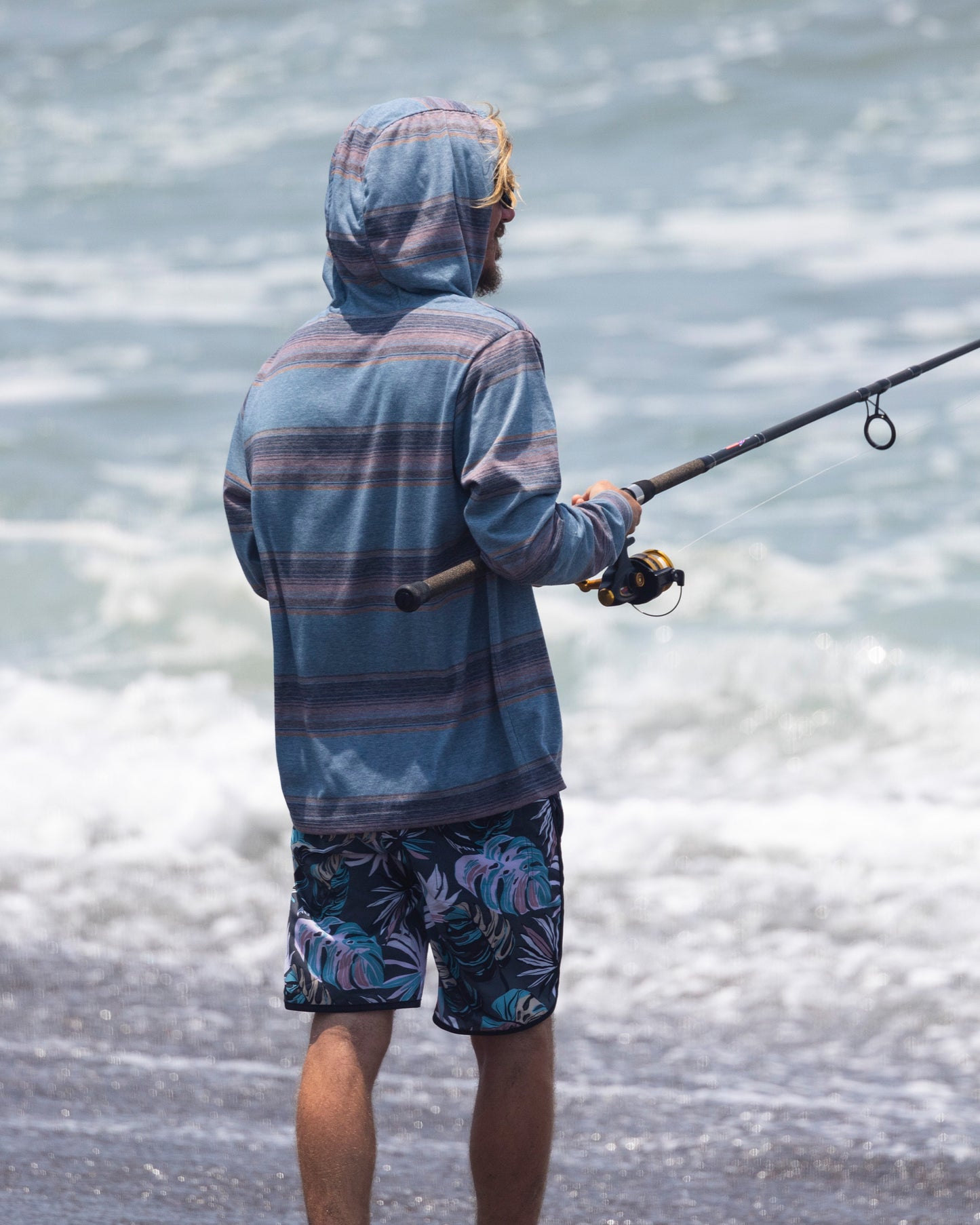 Lifestyle shot of fisher