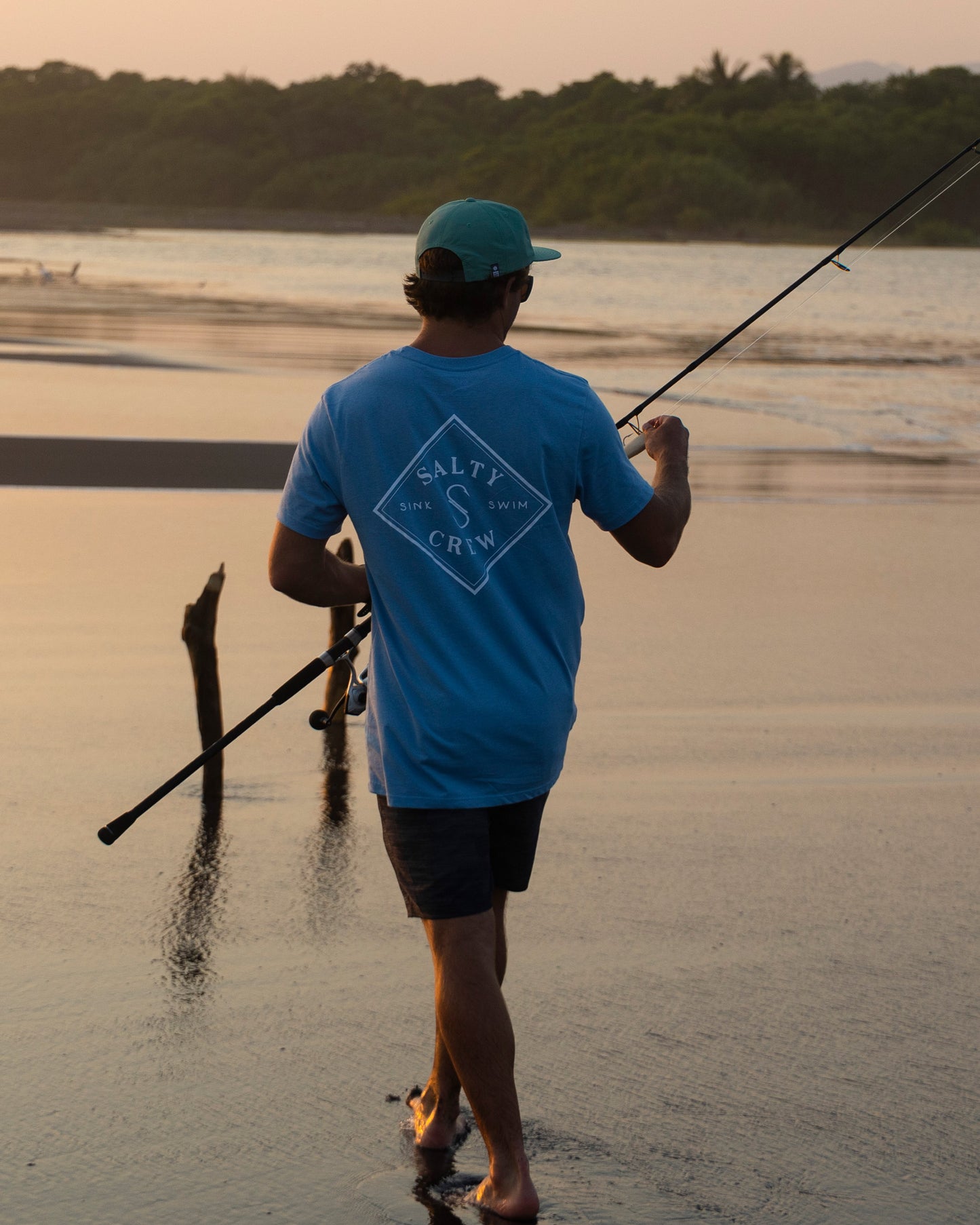 Lifestyle shot of fisher
