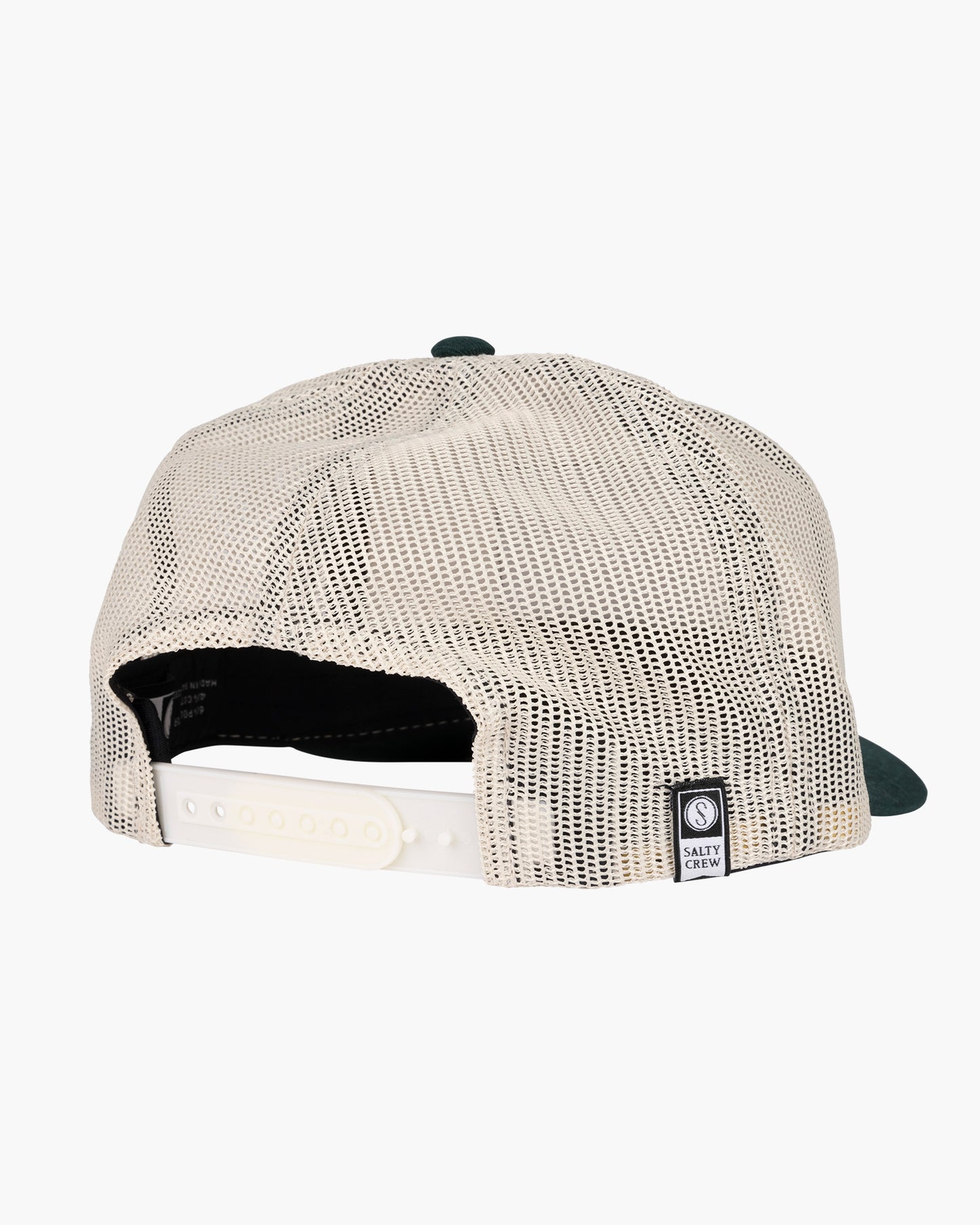 Back of the Double Haul Ivory/Spruce Trucker