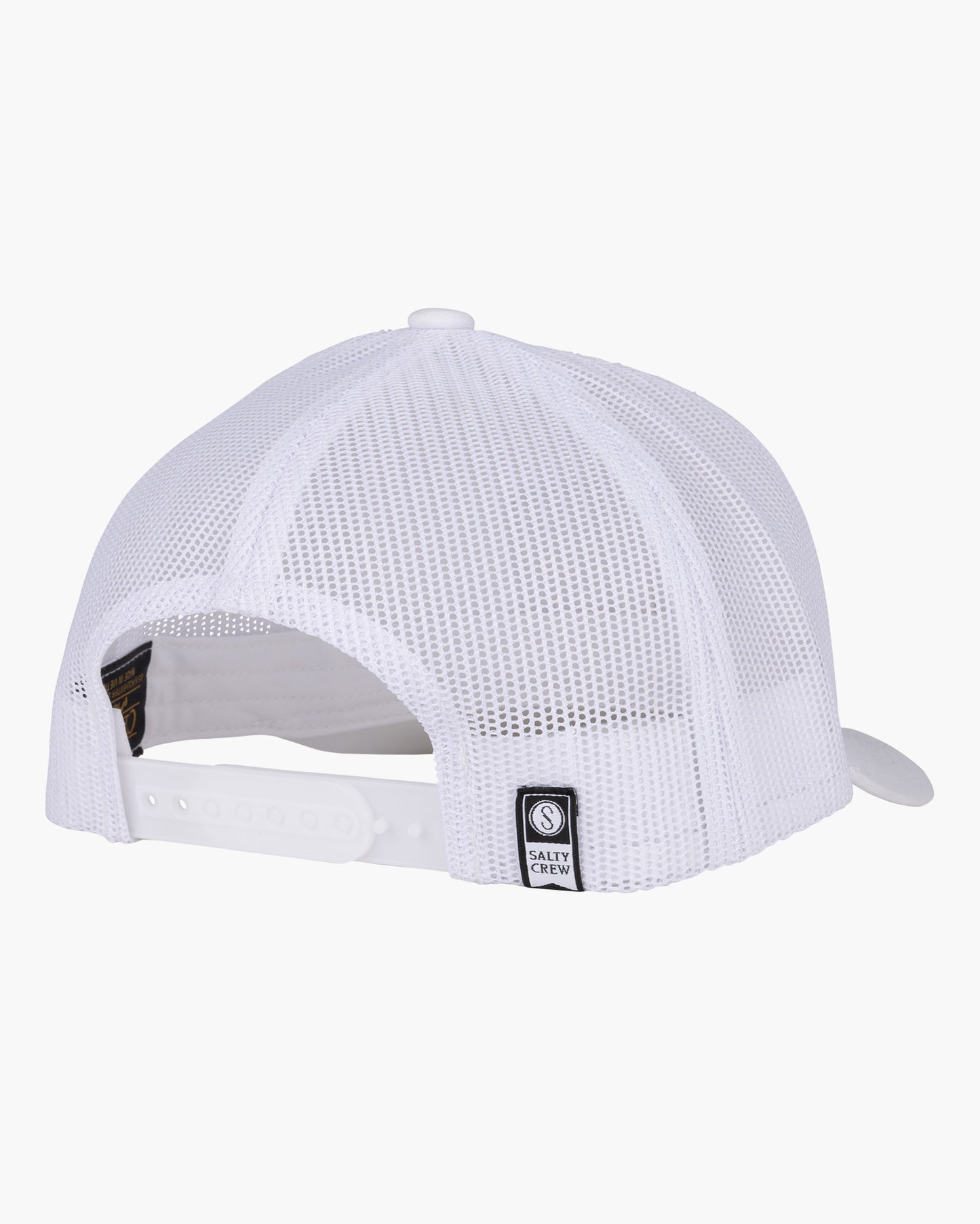 back view of Mahi Mount Retro Trucker White