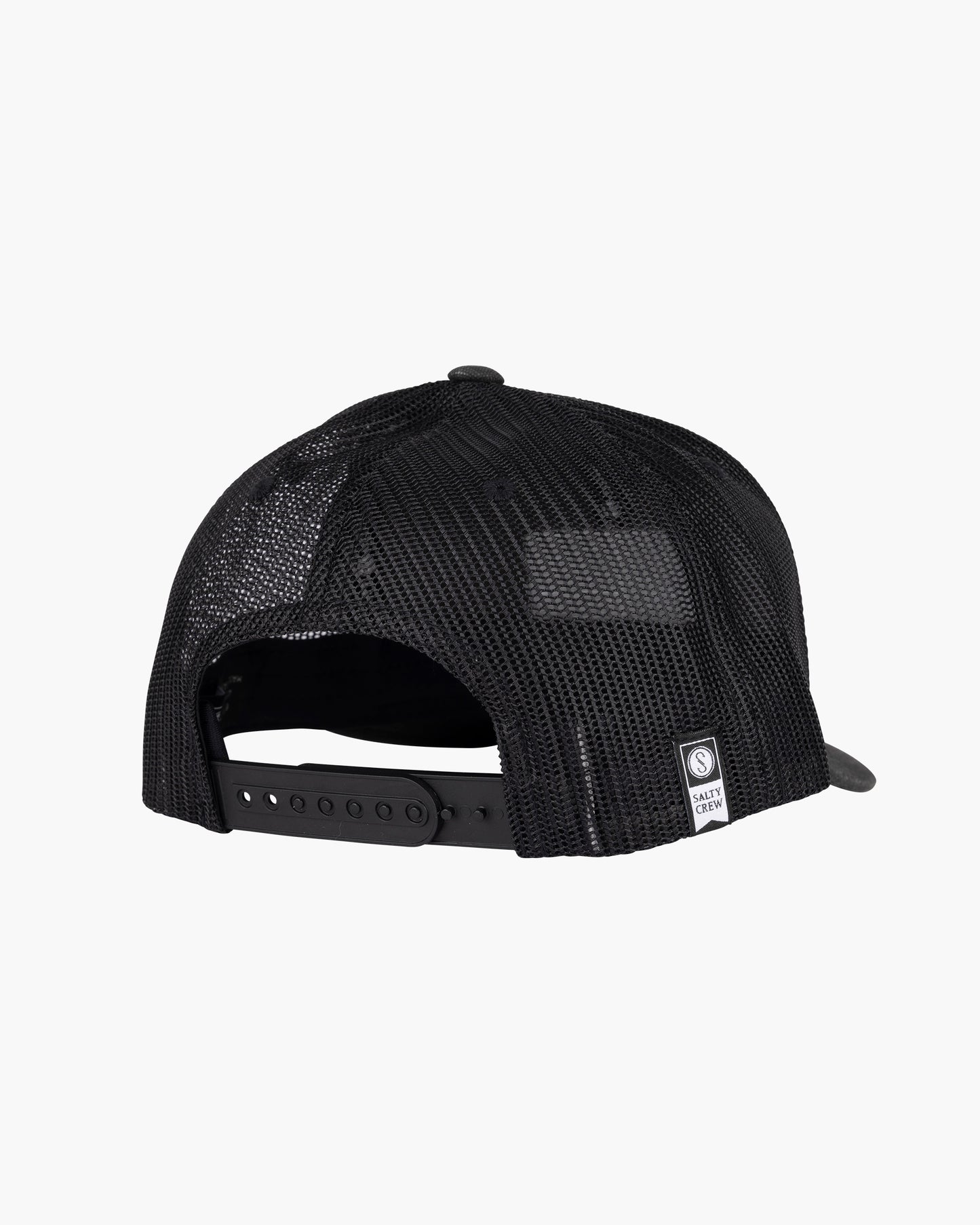 back view of Retro Catch Black Retro Trucker