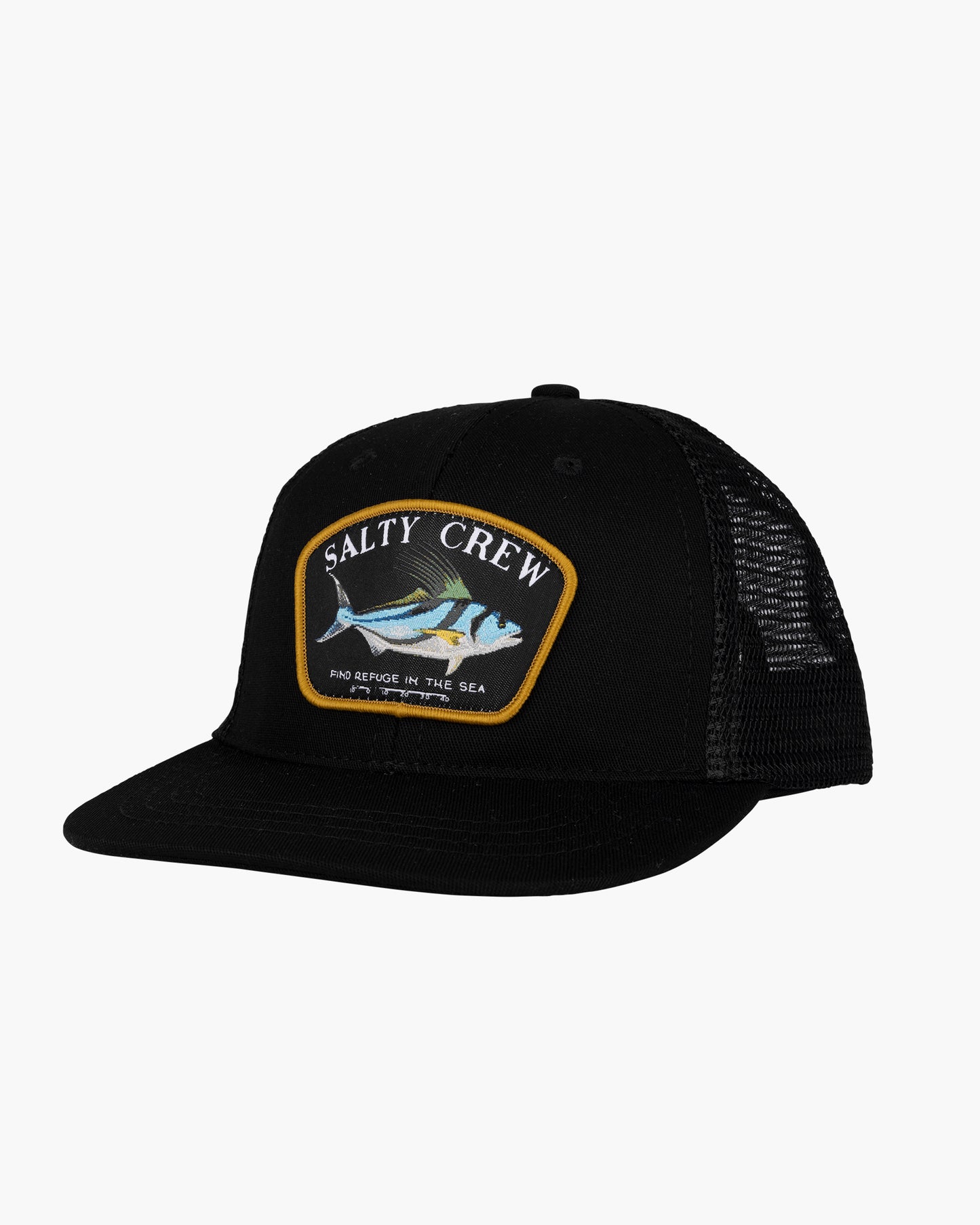 Rooster Boys Black Retro Trucker