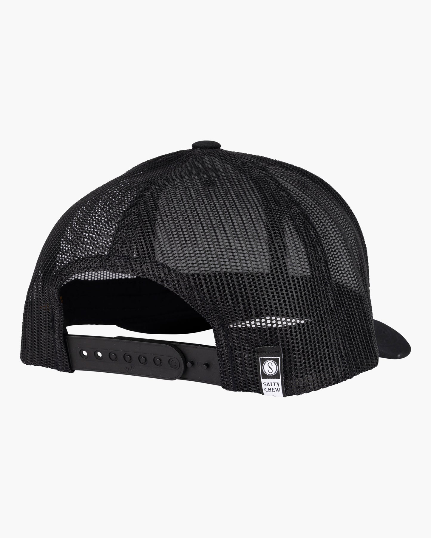 back view of Toads Black Retro Trucker