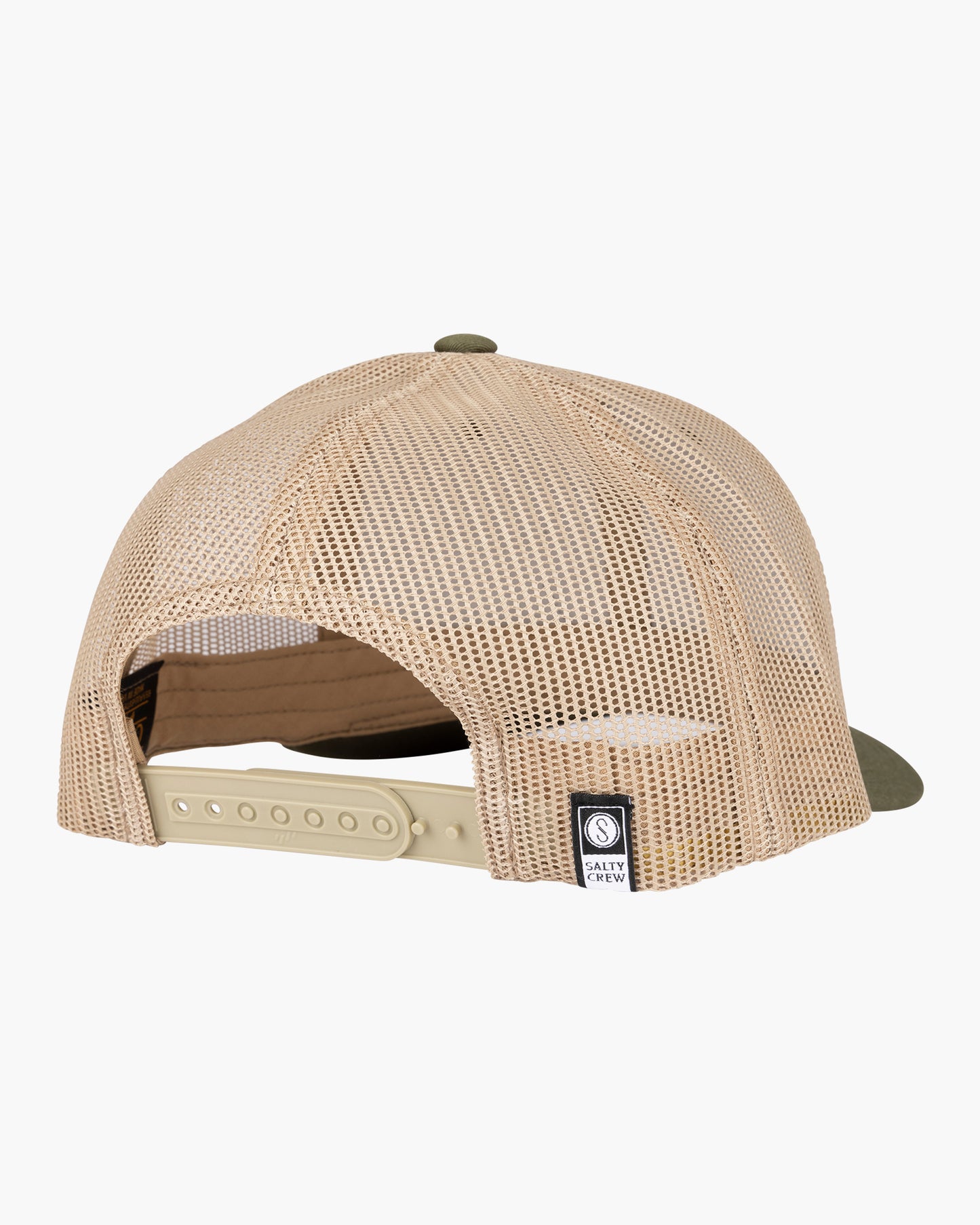 back view of Toads Moss/Khaki Retro Trucker