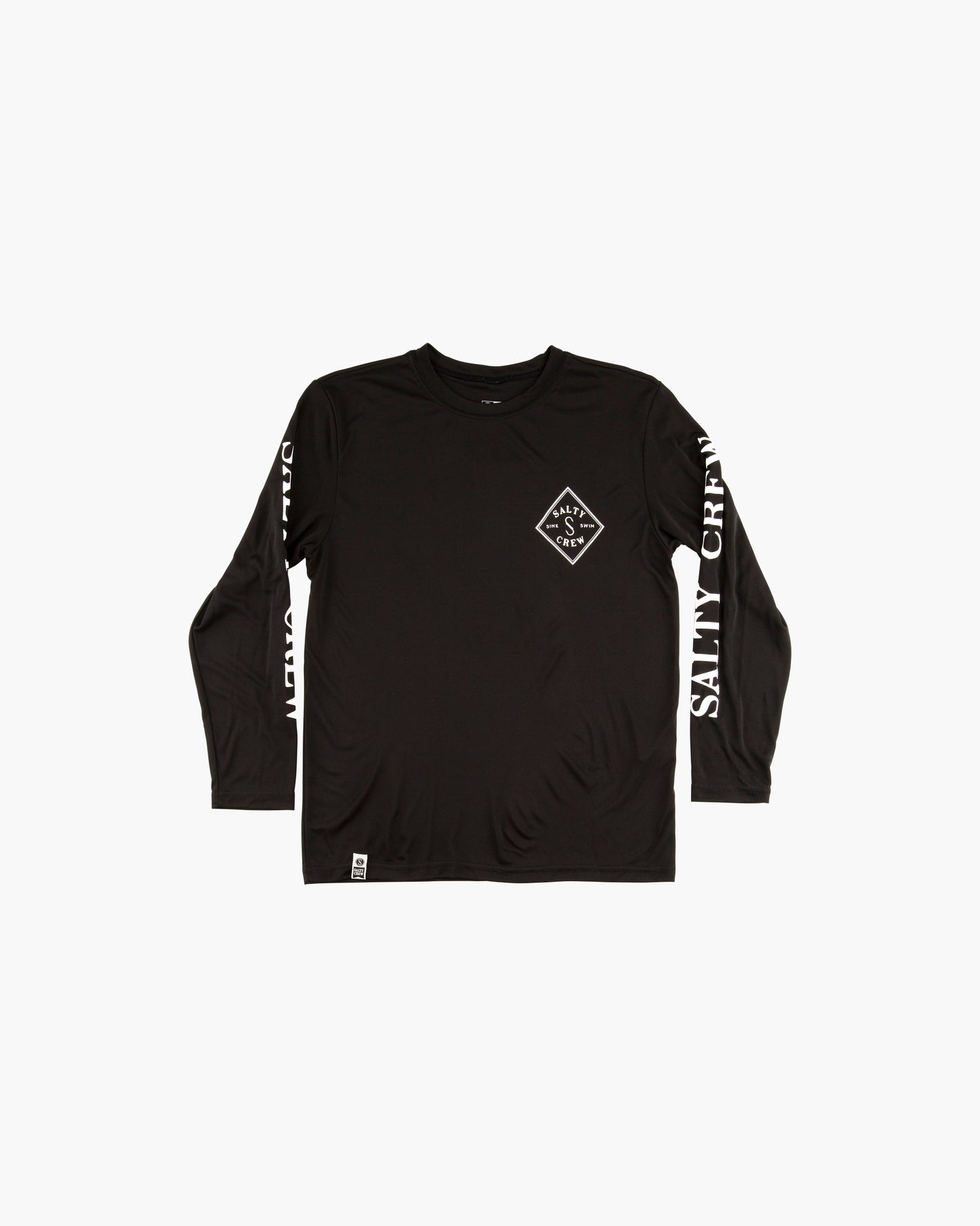 Salty Crew Tippet Boys Black UV L/S Tee Front off Body