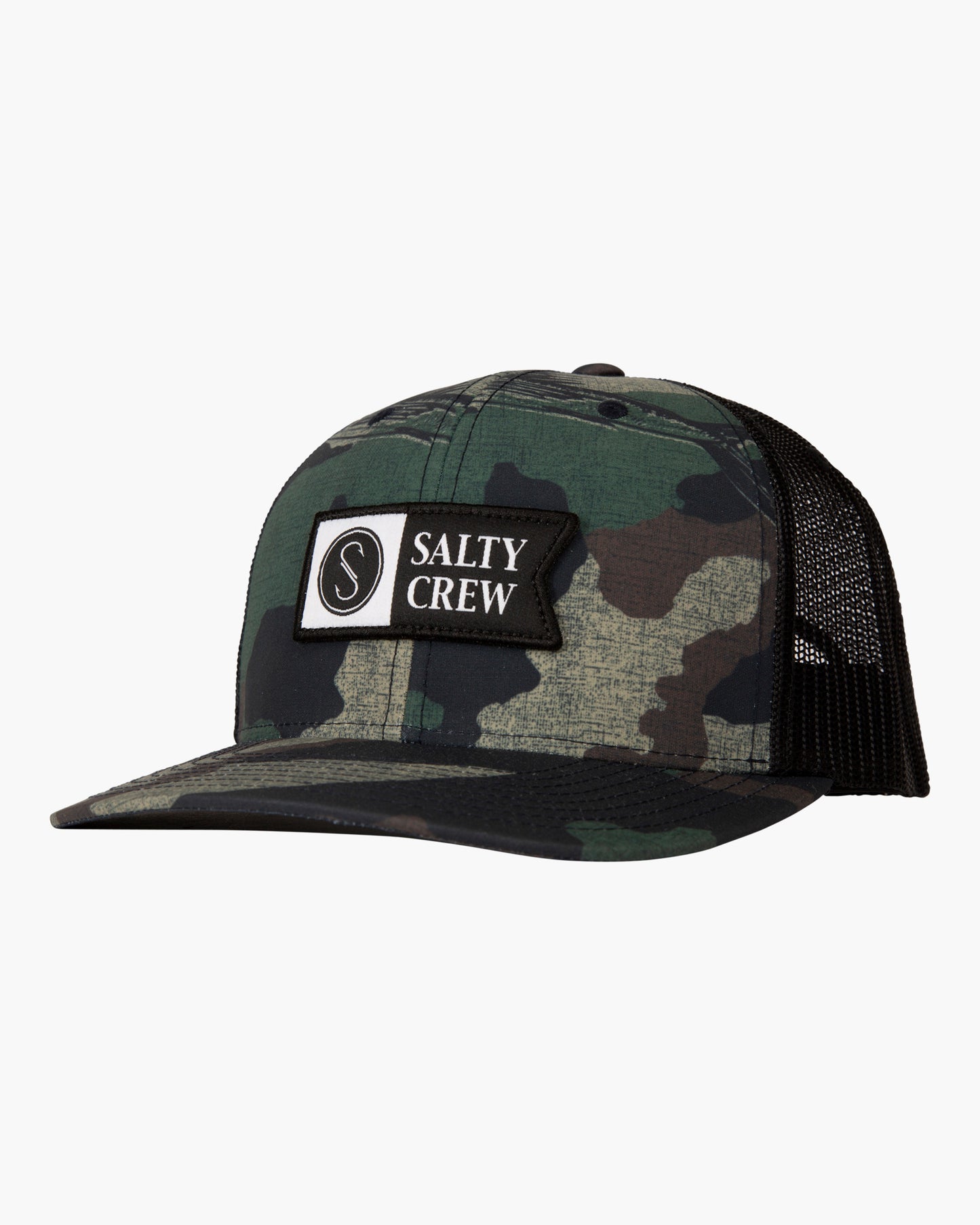 Front of Pinnacle 2 Camo Retro Trucker