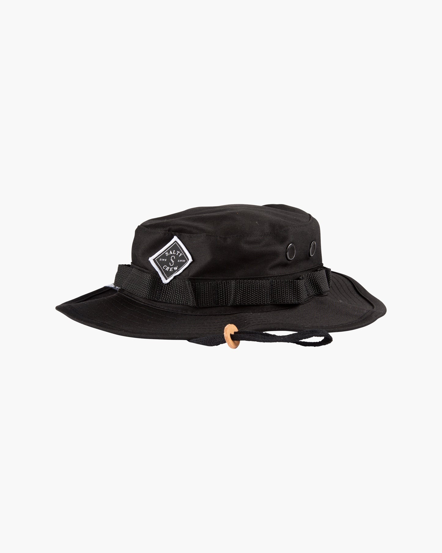 Salty Crew Tippet Boys Black Boonie Front