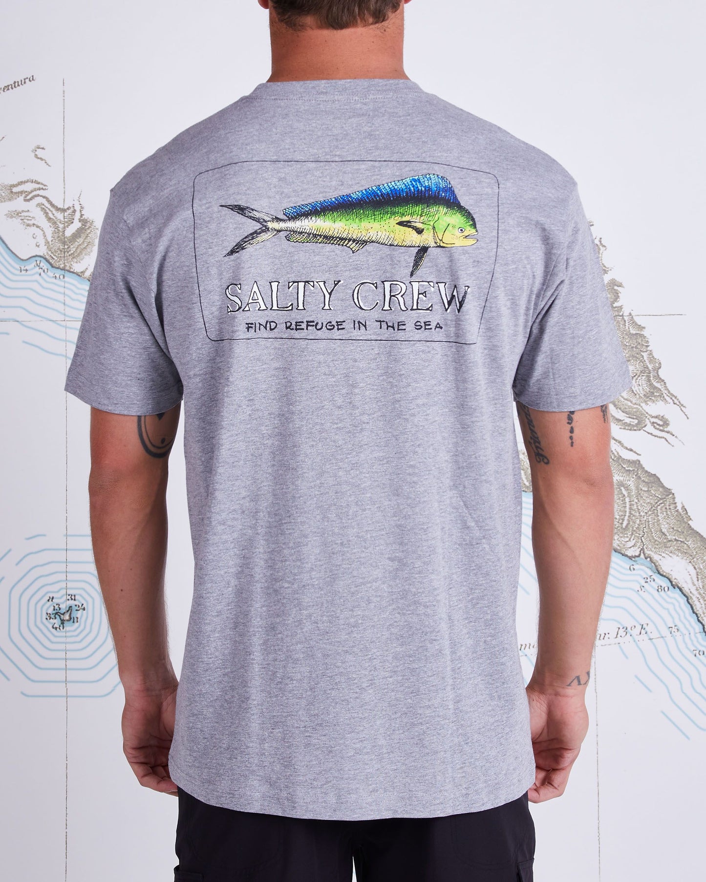 On body back of El Dorado Athletic Heather S/S Premium Tee