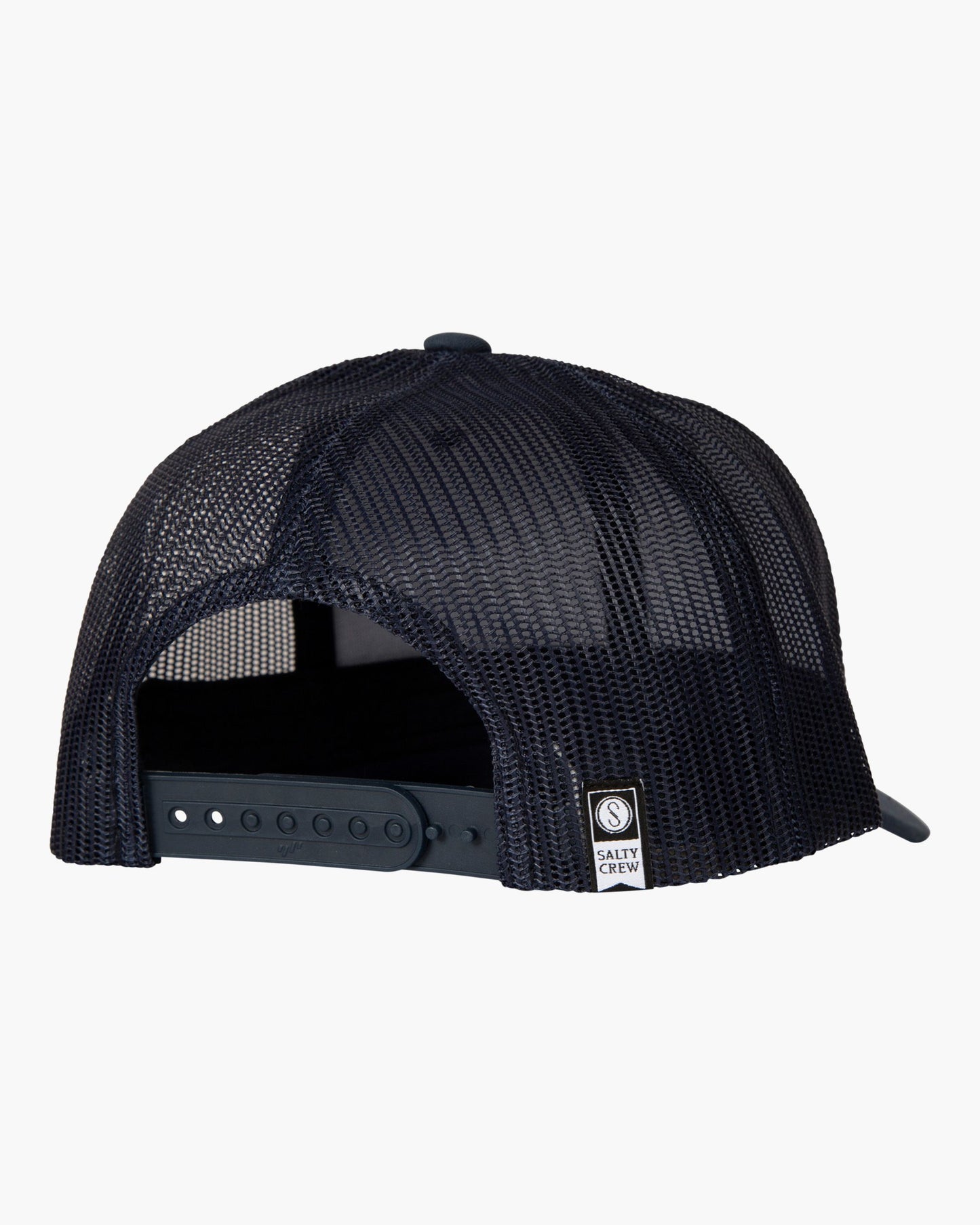 Back of Mahi Mount Navy Retro Trucker