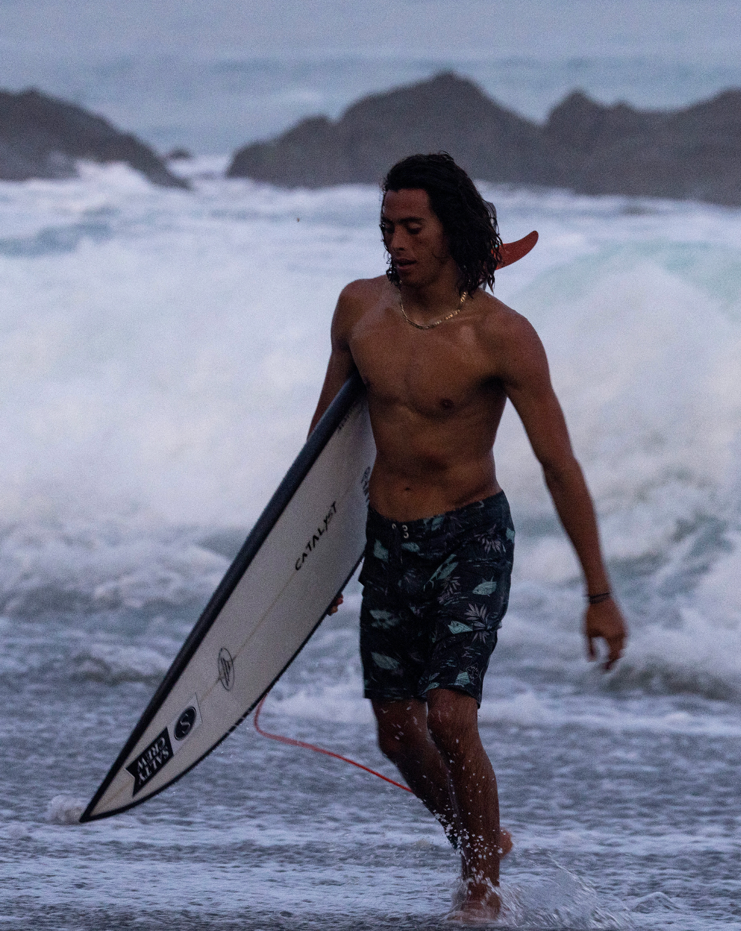 Lowtide Black/Aqua Boardshort