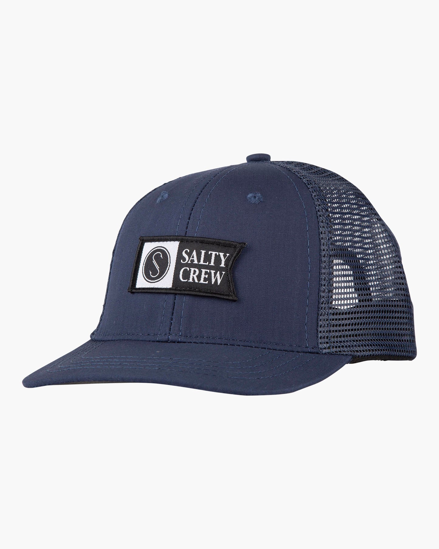 Front of the Pinnacle Navy Boys Retro Trucker