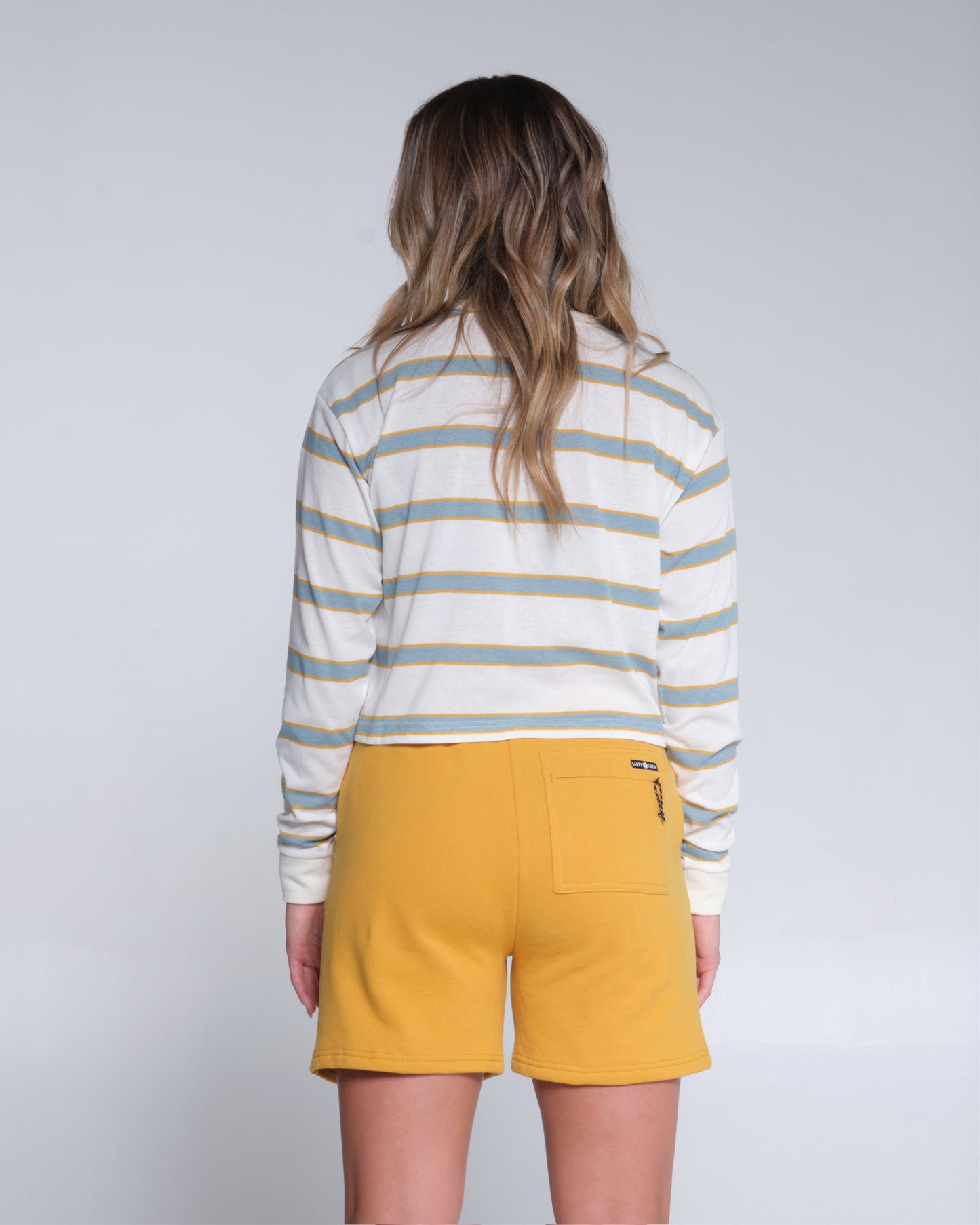back view of Alpha Ochre Sweatshort