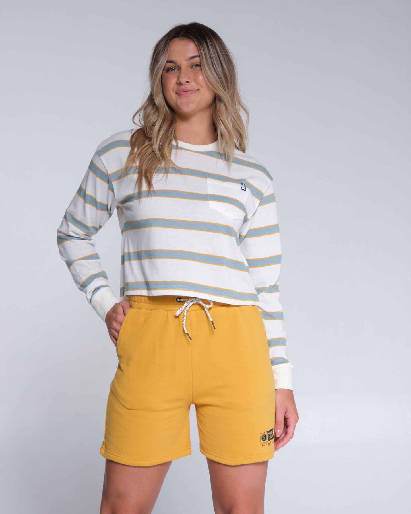 front view of Alpha Ochre Sweatshort