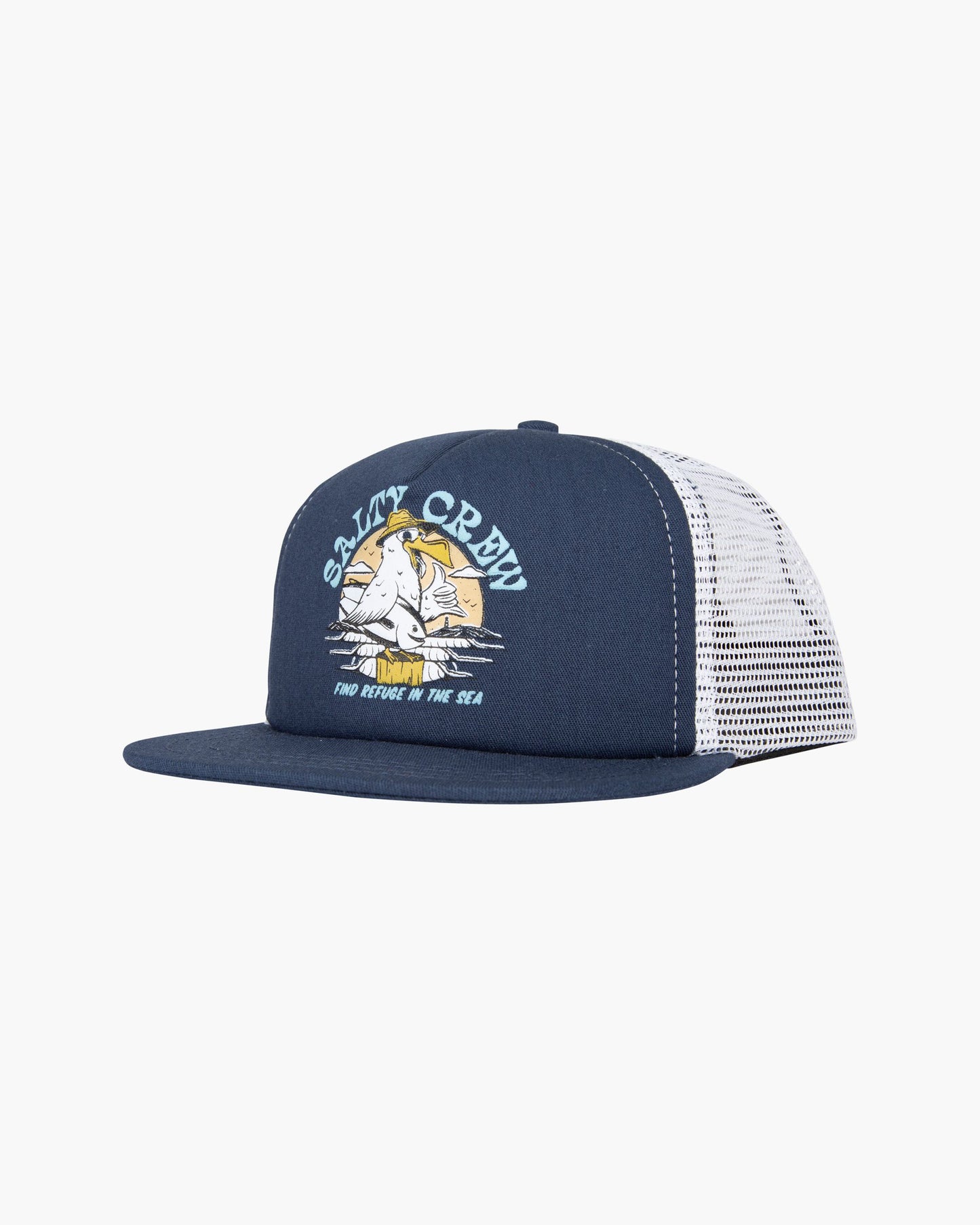 Front of the Gone Fishing Foamy Navy/White Trucker