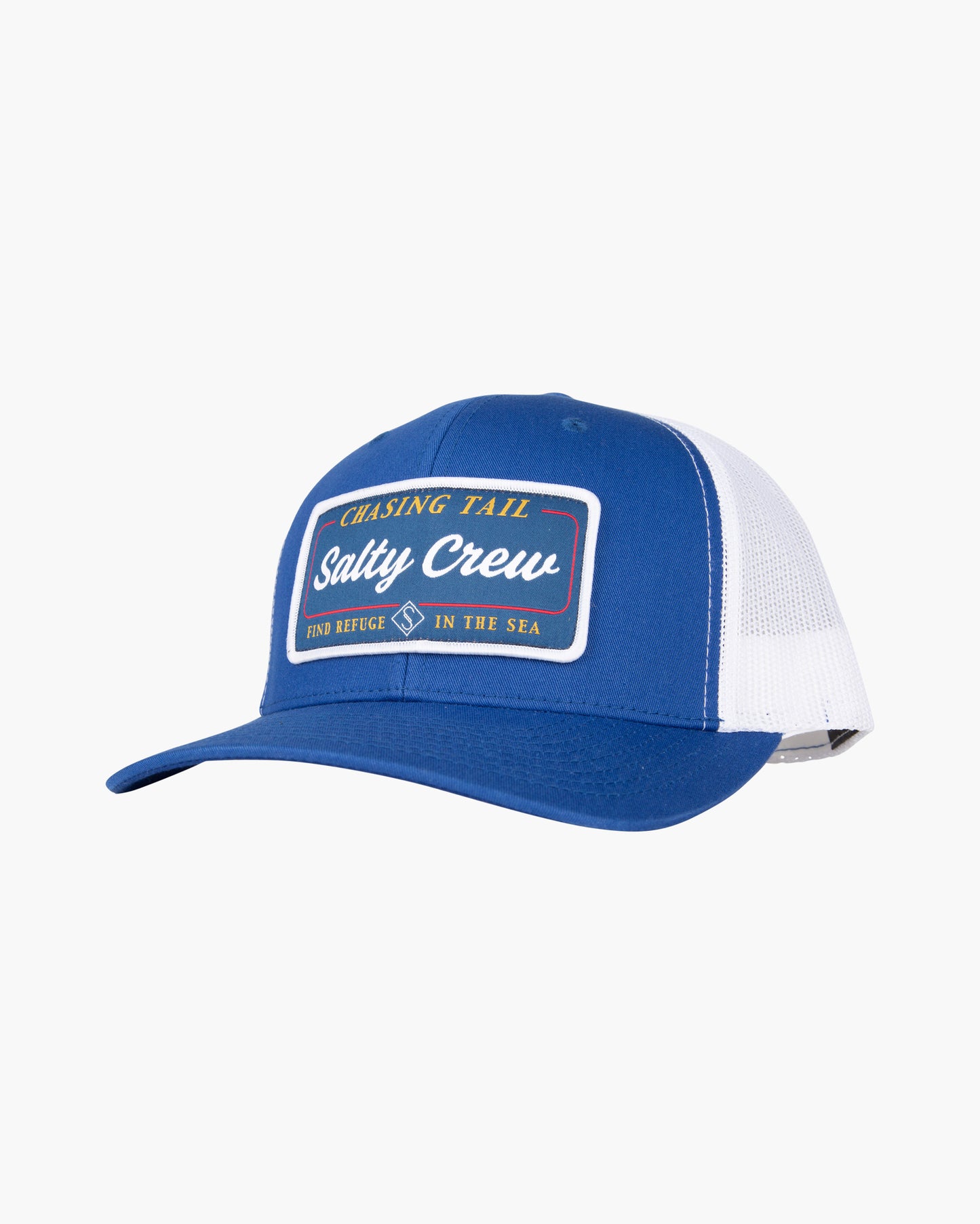 front view of Marina Royal/White Retro Trucker