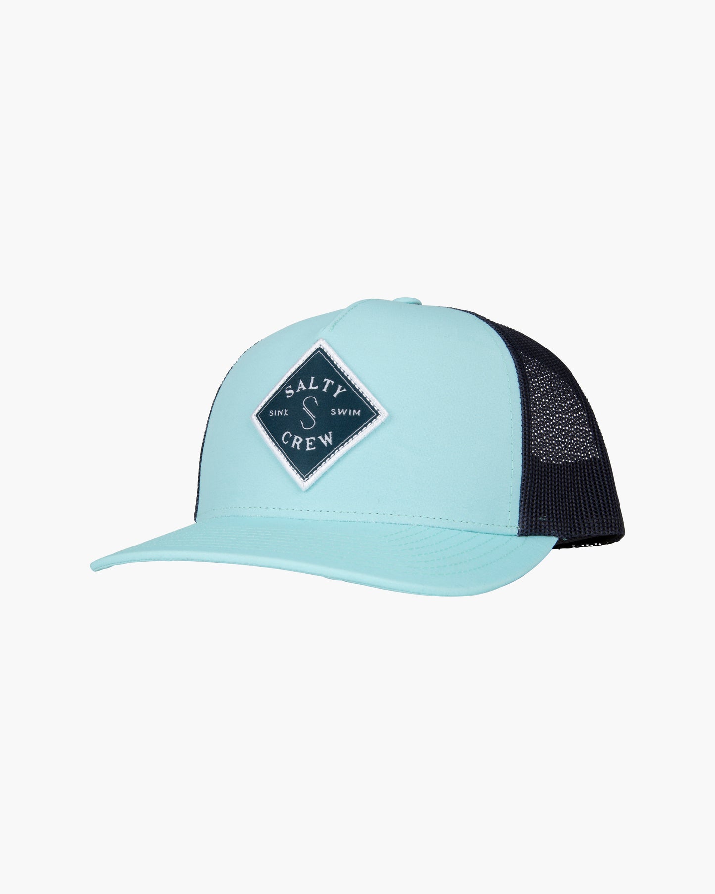 Front of the Sealine Seafoam/Navy Retro Trucker
