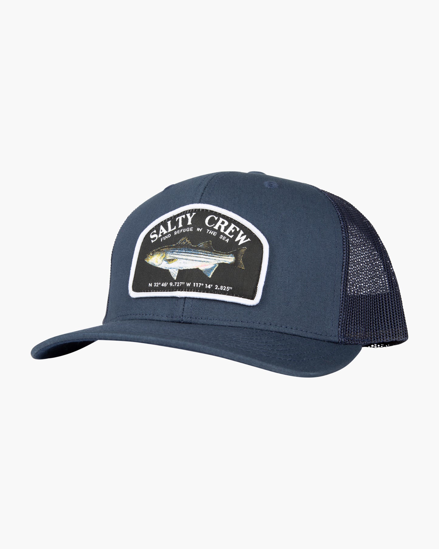 front view of Striper Navy Retro Trucker