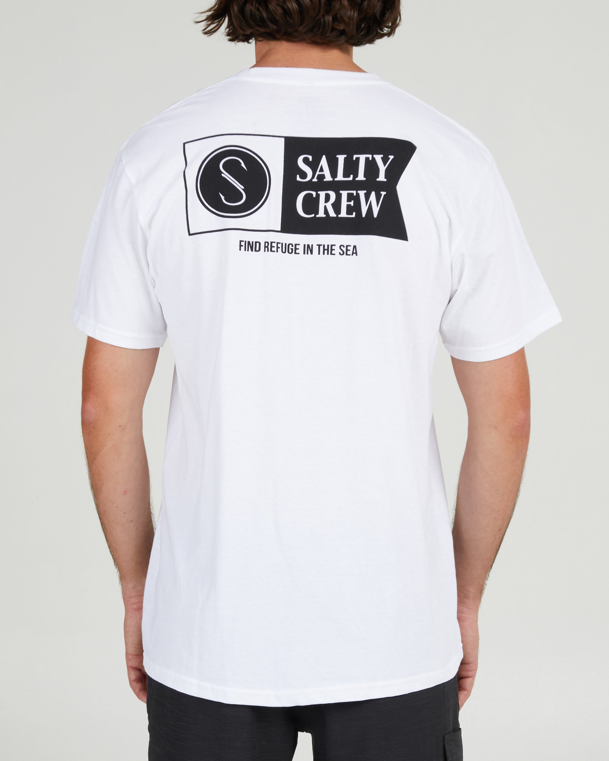 Salty Crew Ahi Mount Tech LS Tee Harbor Blue - Compleat Angler