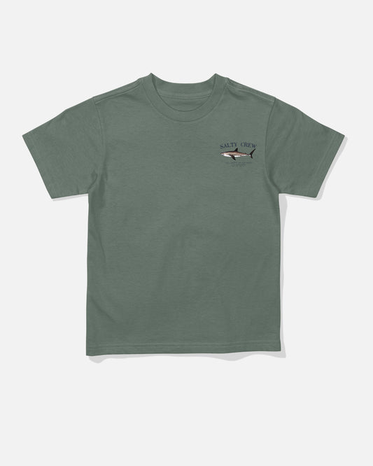 Front view of the Bruce Toddler Tee - Laurel Wreath. 