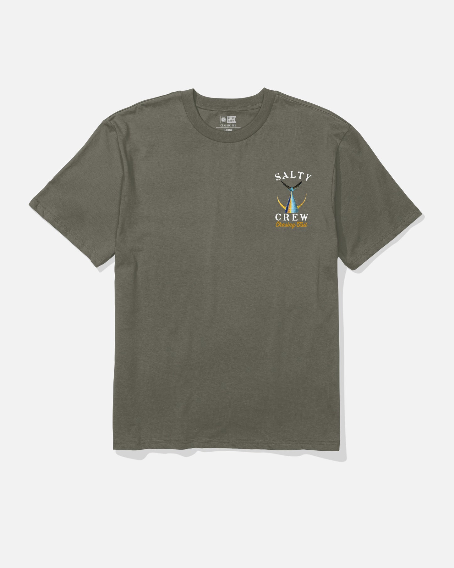 Tailed Classic Tee - Dusty Olive