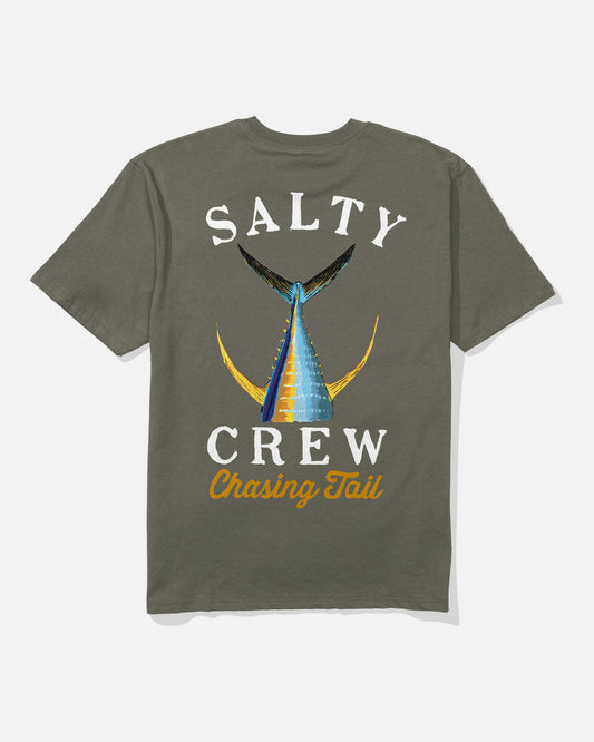 Tailed Classic Tee - Dusty Olive