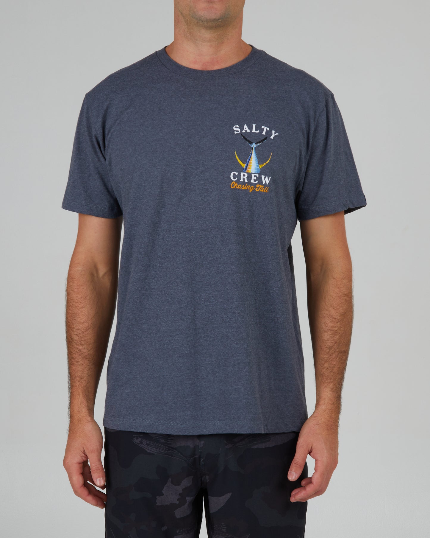 front view of Tailed Excalibur Heather S/S Standard Tee